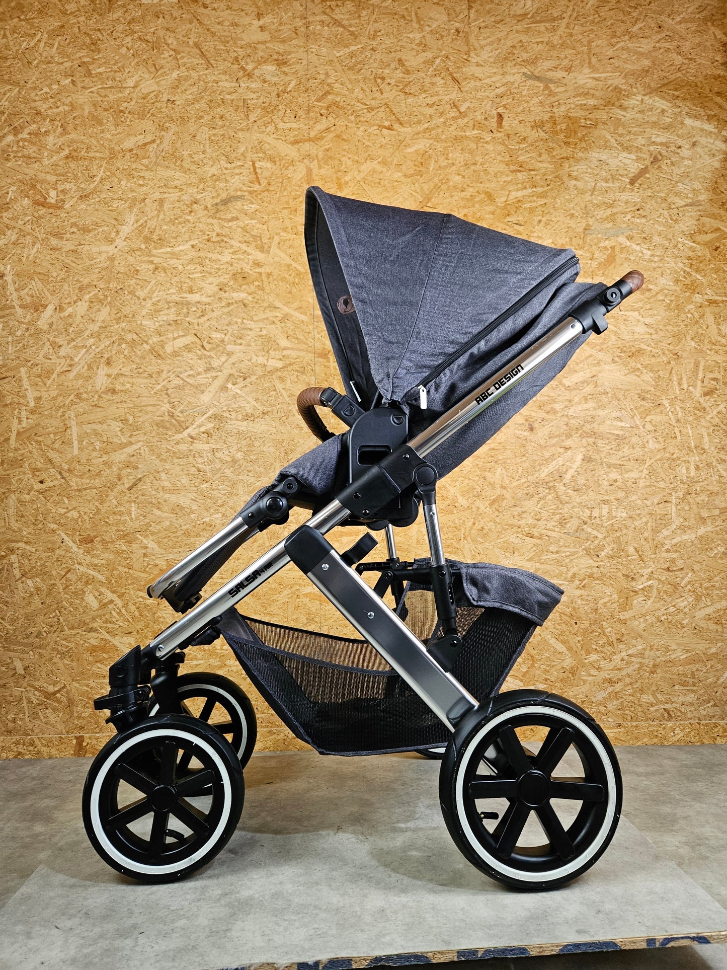 ABC Design - Salsa 4 Air Kombikinderwagen (Sportsitz und Babywanne) - Asphalt in sehr gutem Zustand