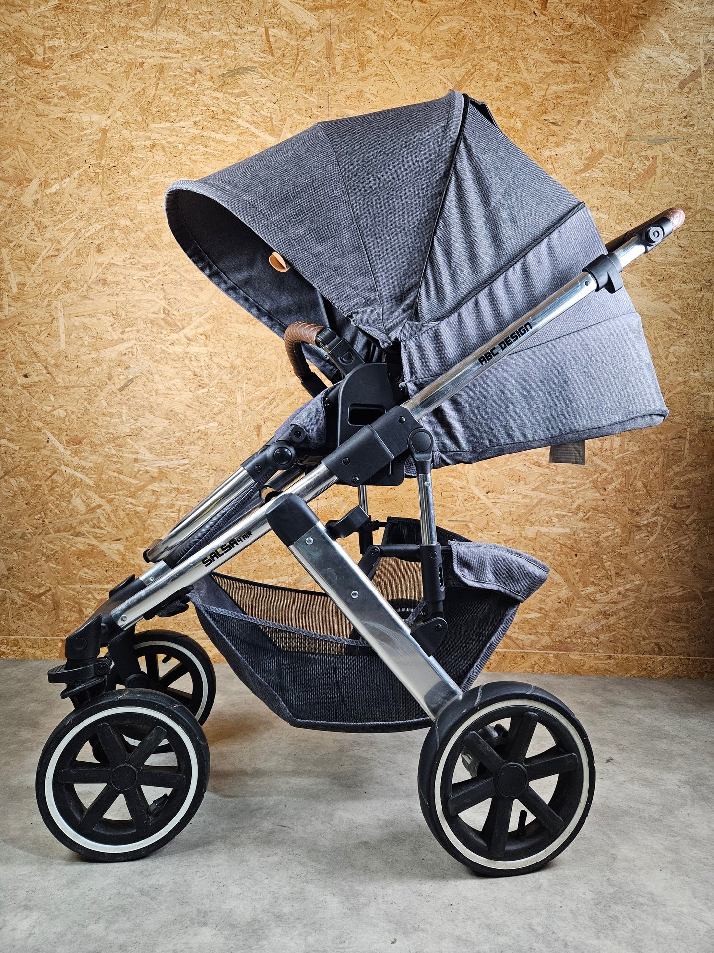 Abc Design - Salsa 4 Air Kombikinderwagen (sportsitz und Babywanne) Grau in Gutem Zustand Kinderwagen 7