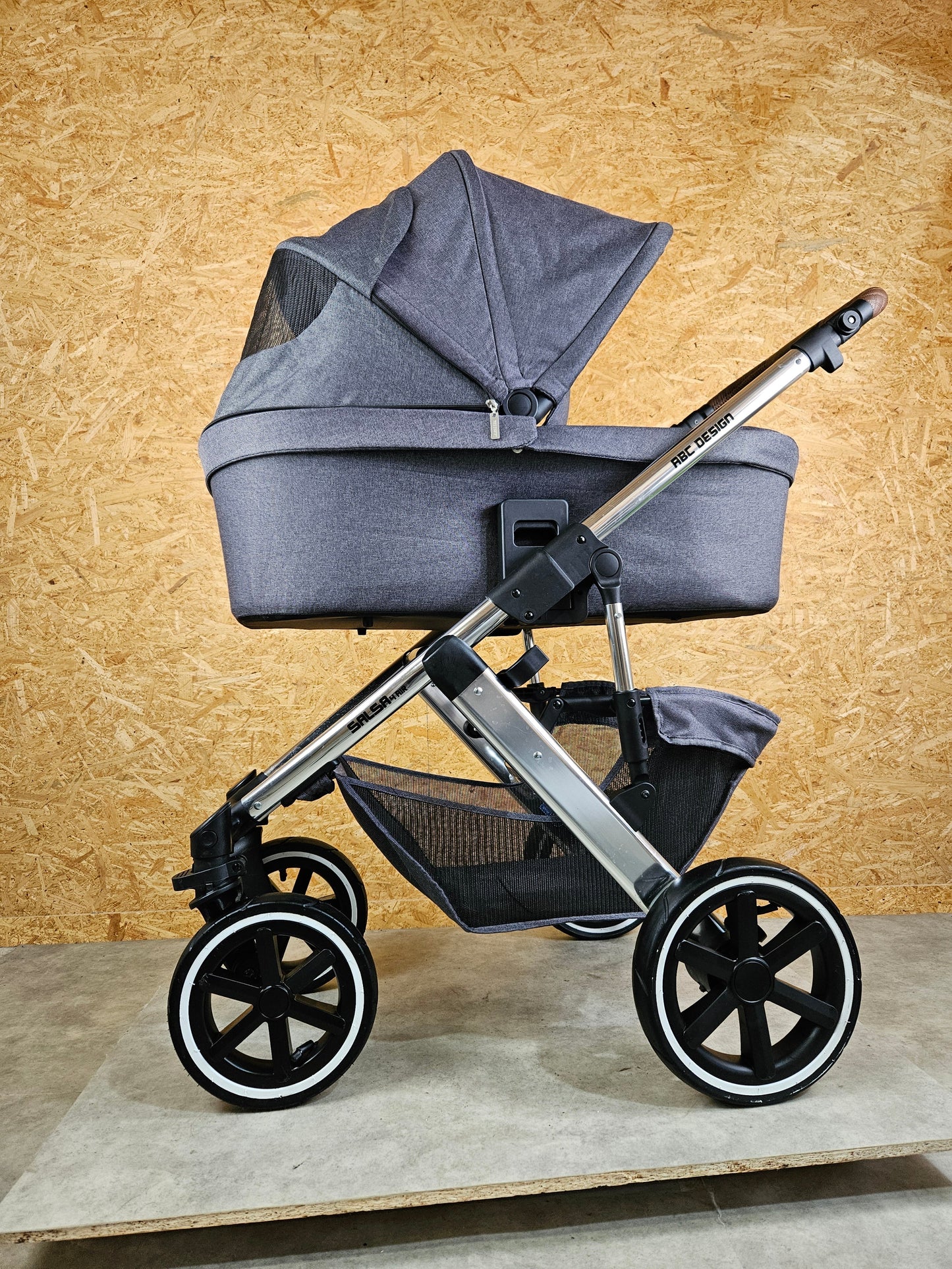 ABC Design - Salsa 4 Air Kombikinderwagen (Sportsitz und Babywanne) - Asphalt in sehr gutem Zustand