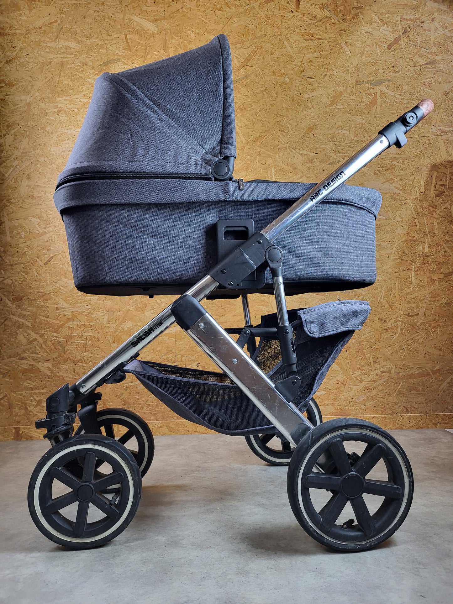Abc Design - Salsa 4 Air Kombikinderwagen (sportsitz und Babywanne) Grau in Gutem Zustand / Gut Kinderwagen 3