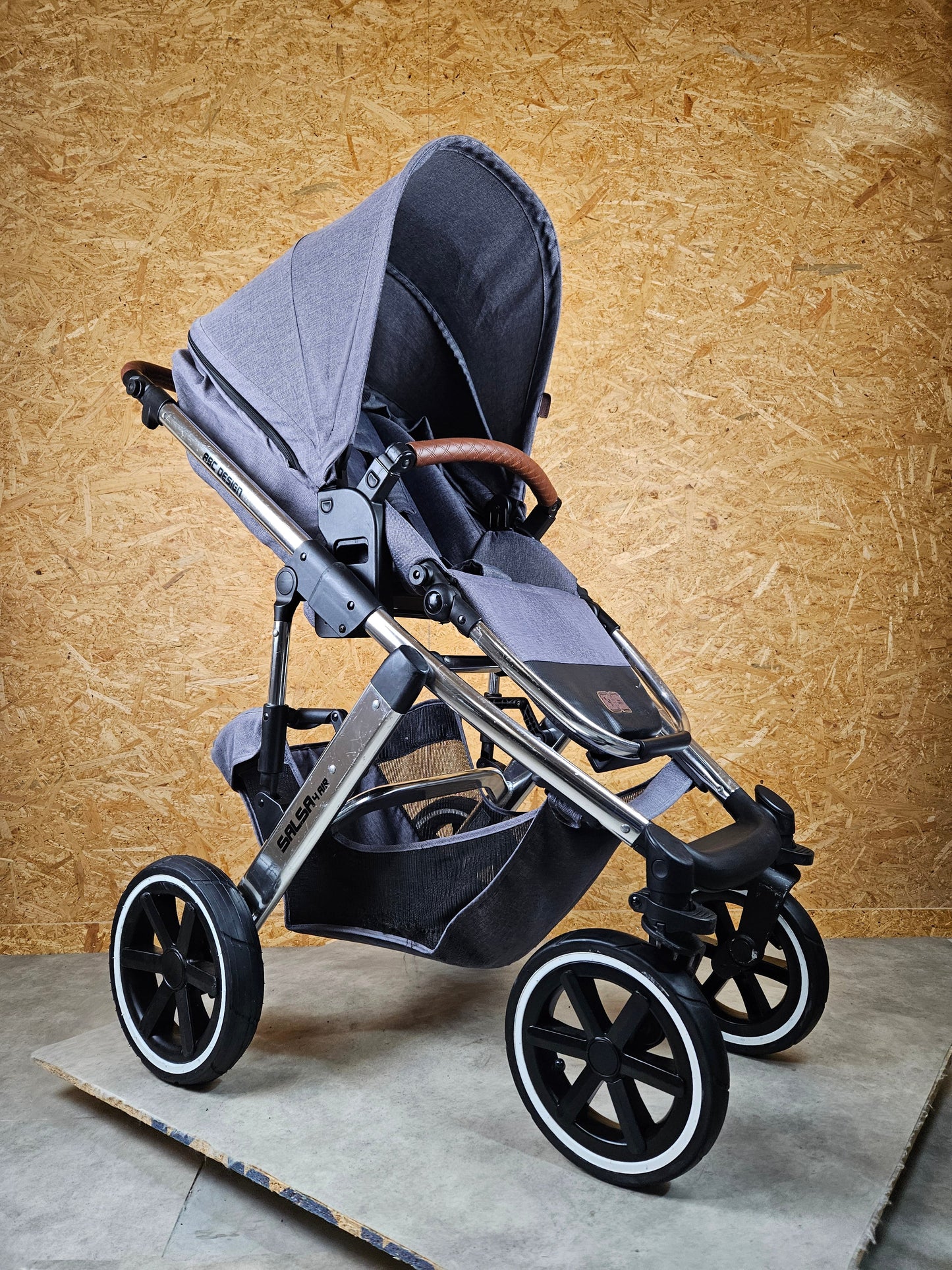 Abc Design - Salsa 4 Air Kombikinderwagen (sportsitz und Babywanne) - Asphalt in Gutem Zustand Kinderwagen 9