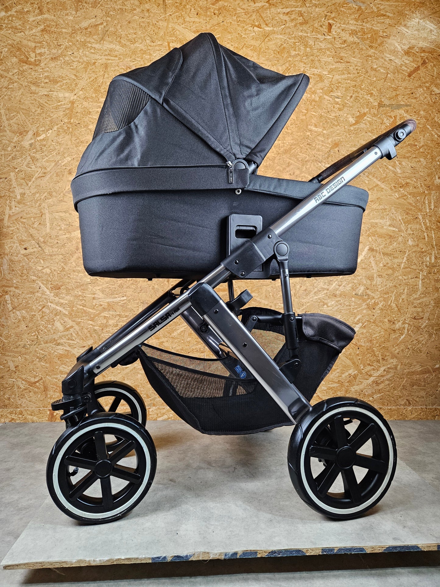 Abc Design - Salsa 4 Air Kombikinderwagen (sportsitz und Babywanne) Schwarz in sehr Gutem Zustand Kinderwagen