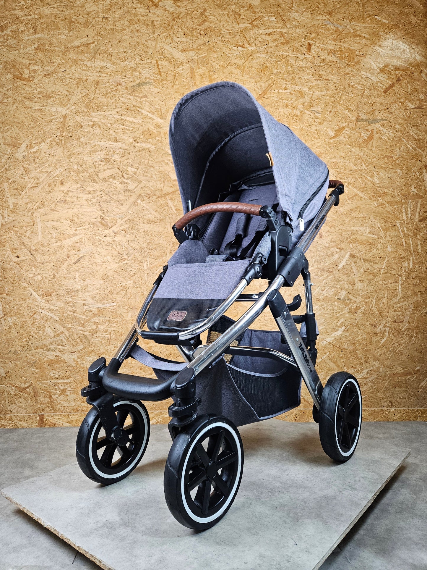 Abc Design - Salsa 4 Air Kombikinderwagen (sportsitz und Babywanne) - Asphalt in Gutem Zustand Kinderwagen 6