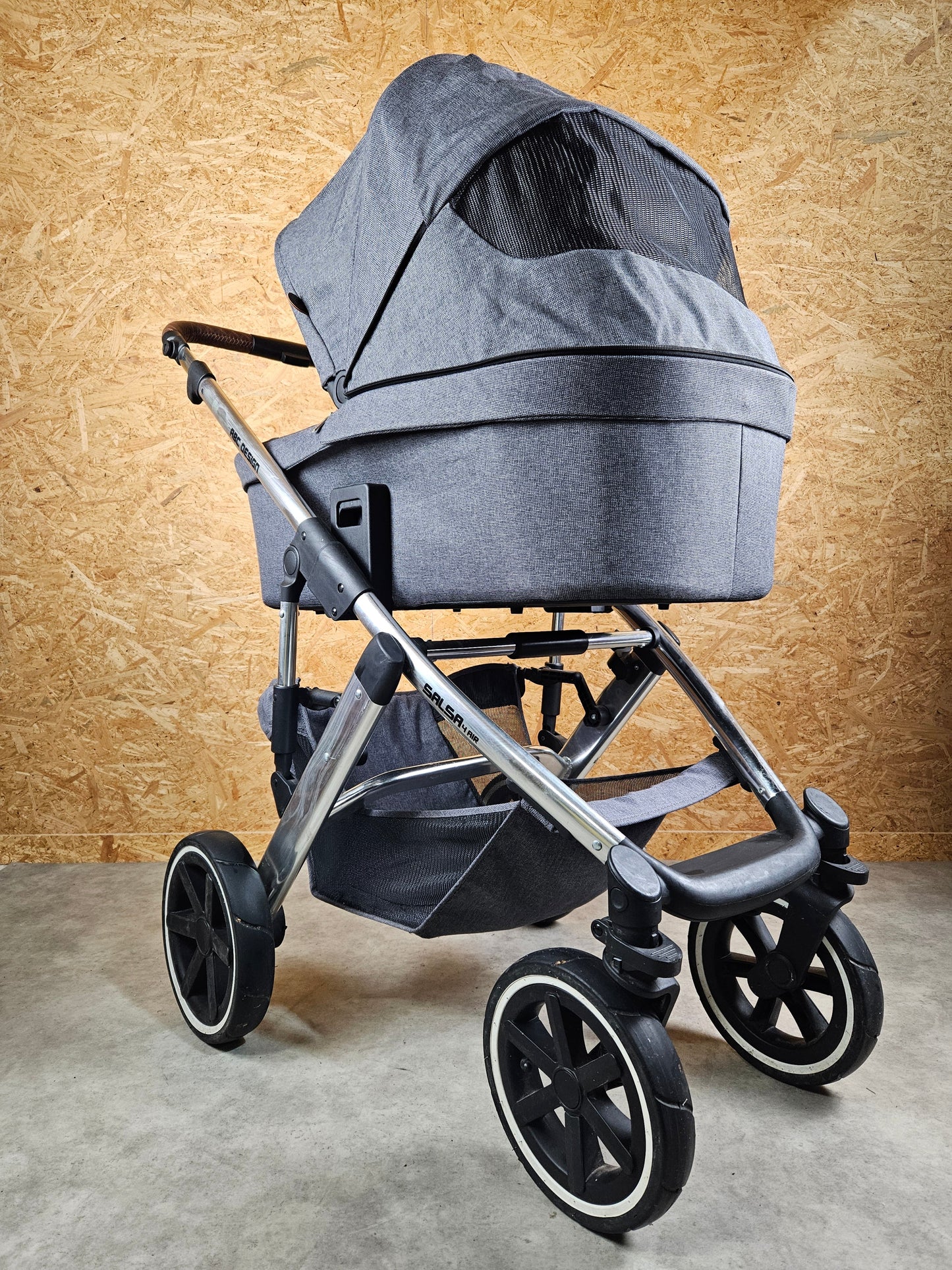 Abc Design - Salsa 4 Air Kombikinderwagen (sportsitz und Babywanne) Grau in Gutem Zustand Kinderwagen 15
