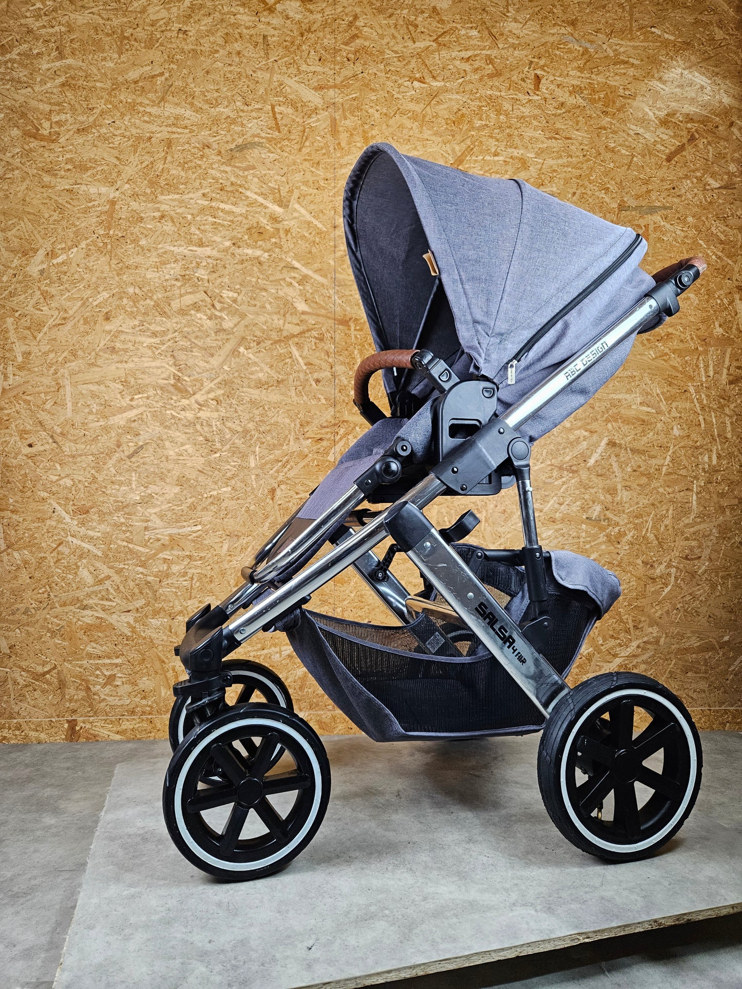 Abc Design - Salsa 4 Air Kombikinderwagen (sportsitz und Babywanne) - Asphalt in Gutem Zustand Kinderwagen 8