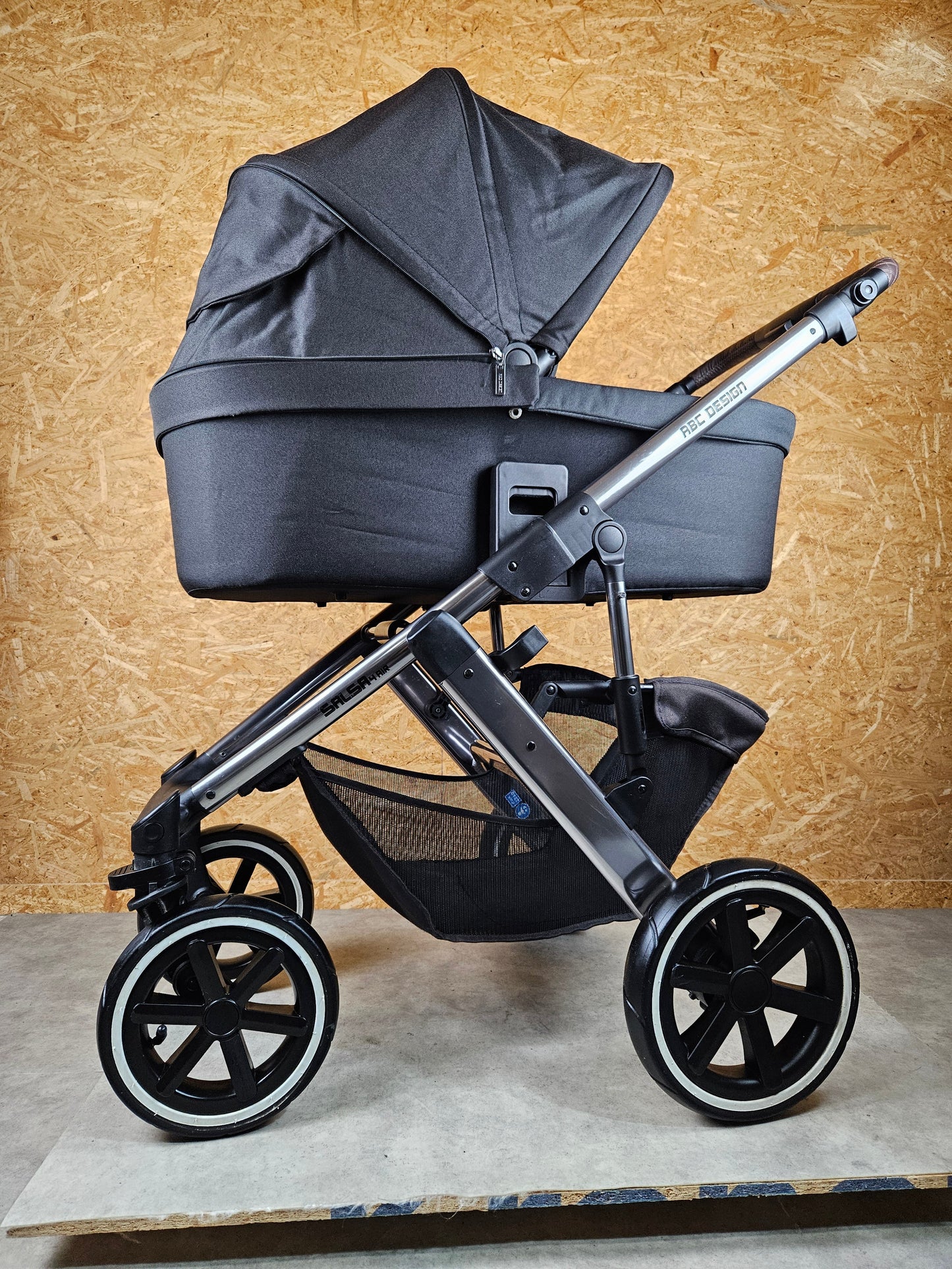 Abc Design - Salsa 4 Air Kombikinderwagen (sportsitz und Babywanne) Schwarz in sehr Gutem Zustand Kinderwagen 11