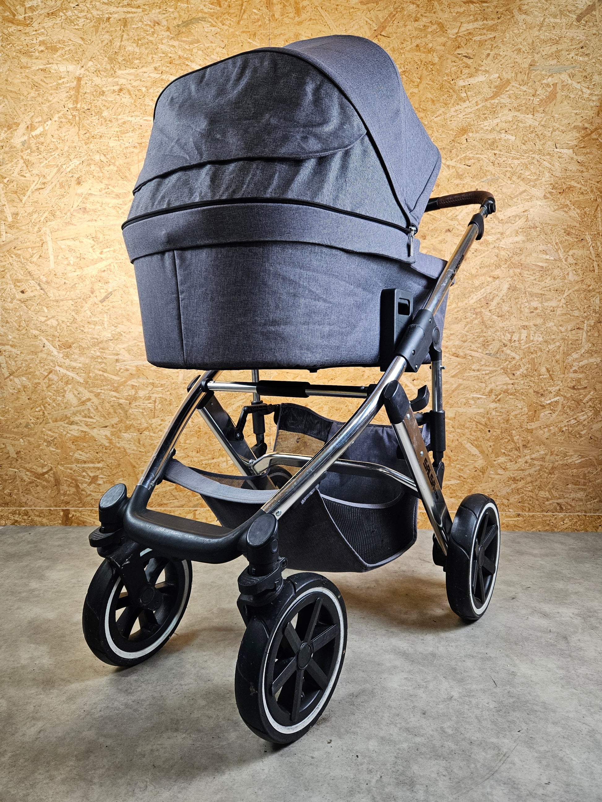 Abc Design - Salsa 4 Air Kombikinderwagen (sportsitz und Babywanne) Grau in Gutem Zustand Kinderwagen 6