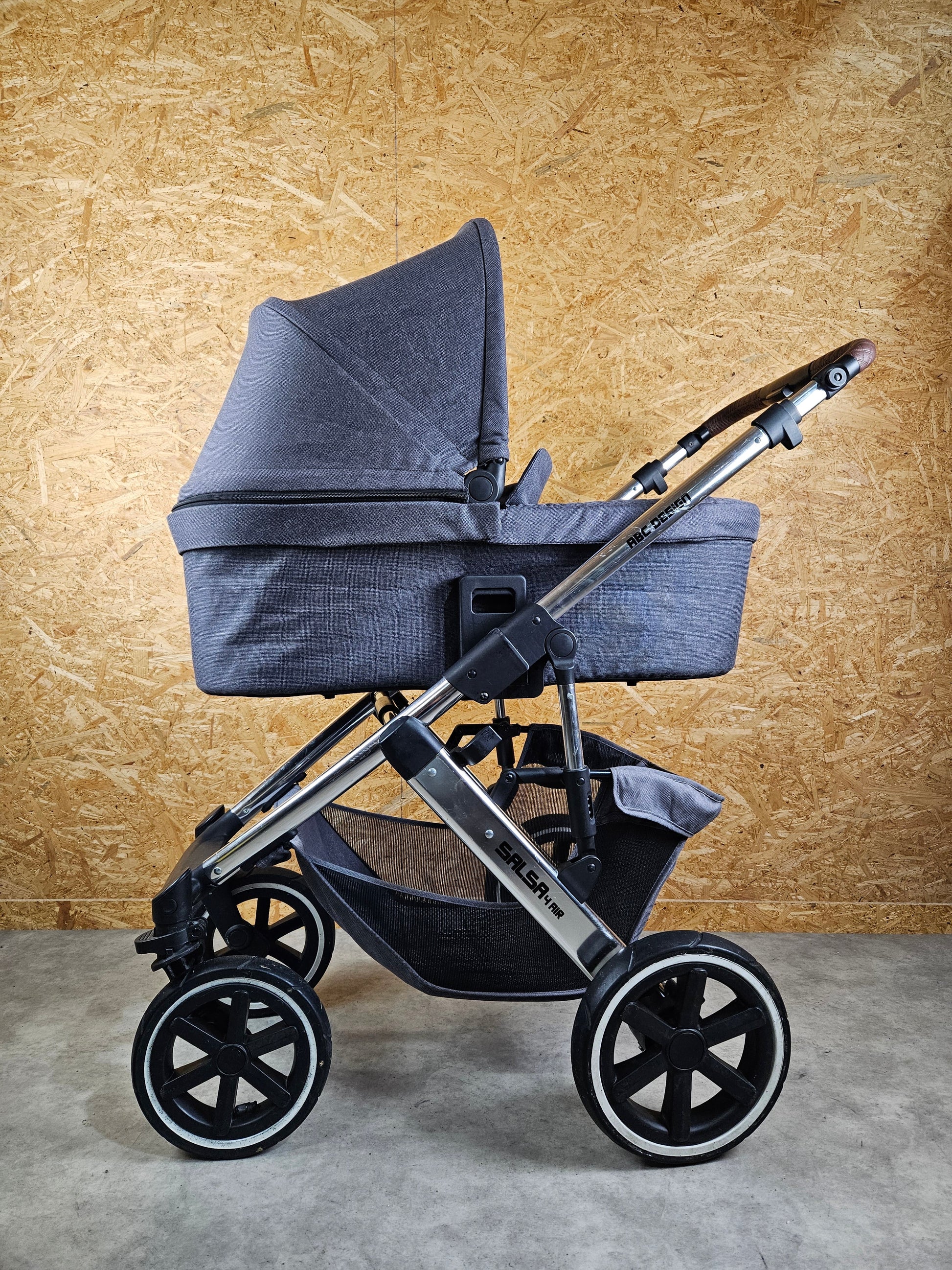 Abc Design - Salsa 4 Air Kombikinderwagen (sportsitz und Babywanne) Grau in Gutem Zustand Kinderwagen 11