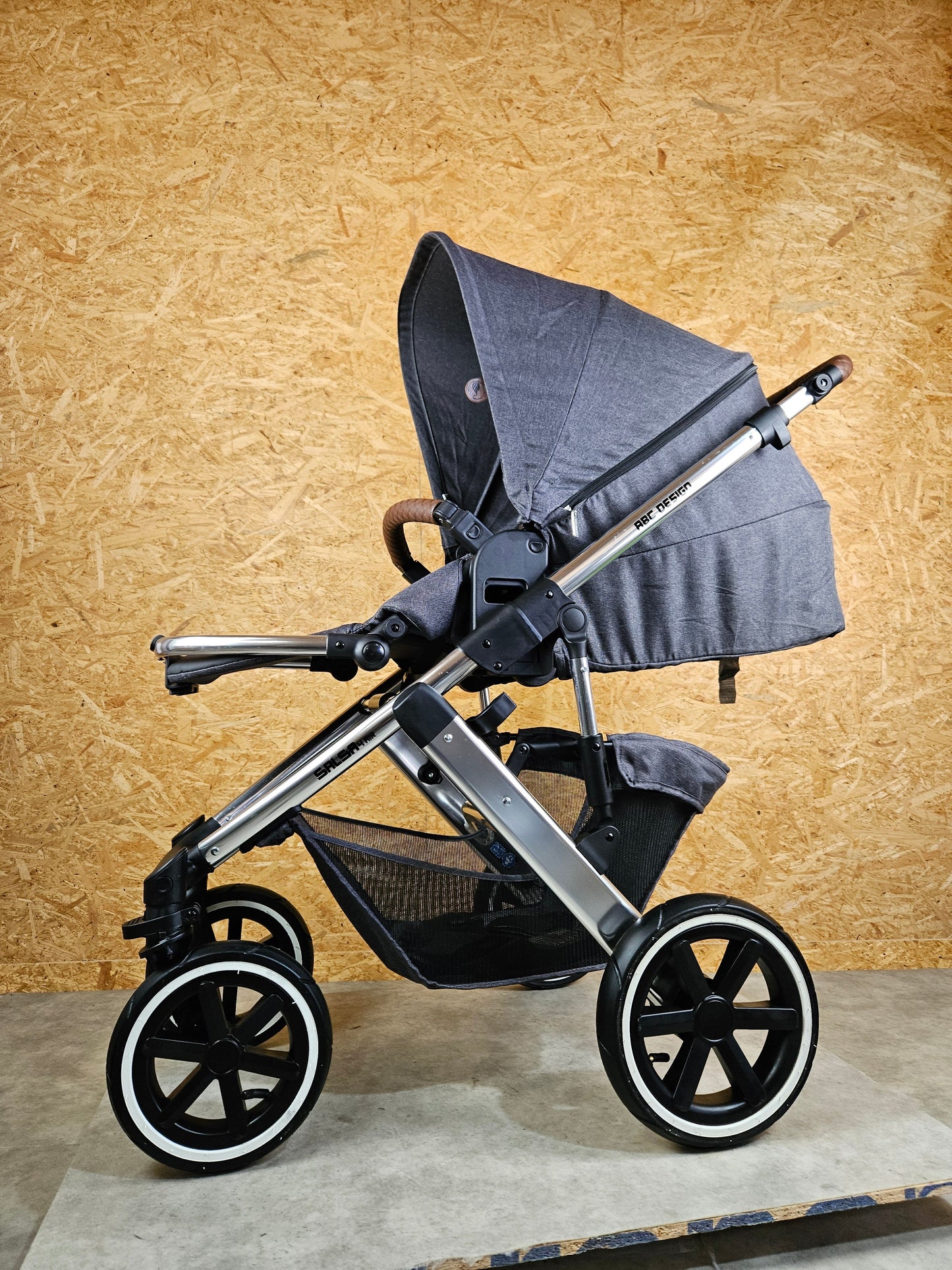 ABC Design - Salsa 4 Air Kombikinderwagen (Sportsitz und Babywanne) - Asphalt in sehr gutem Zustand