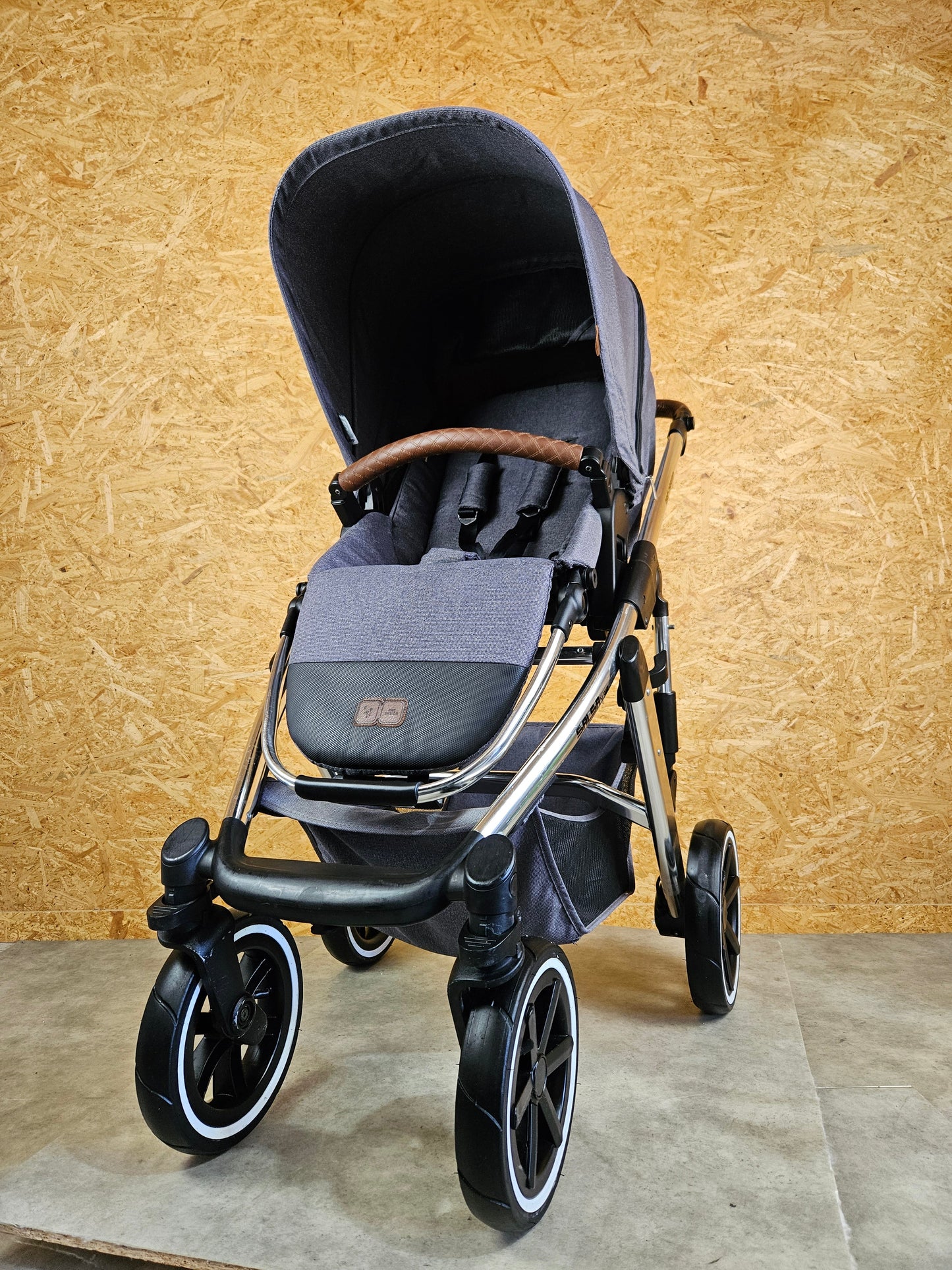 ABC Design - Salsa 4 Air Kombikinderwagen (Sportsitz und Babywanne) - Asphalt in gutem Zustand
