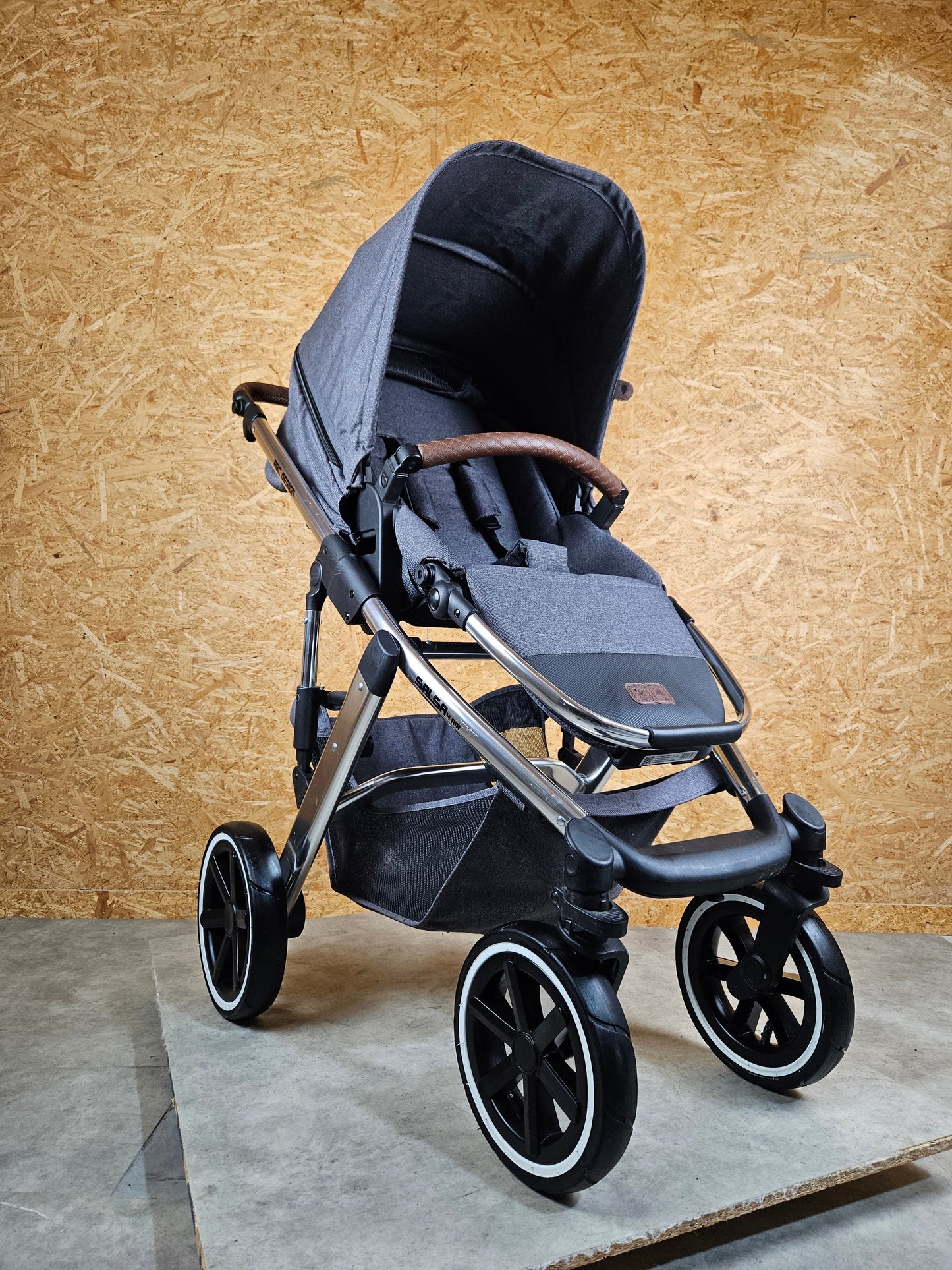 ABC Design - Salsa 4 Air Kombikinderwagen (Sportsitz und Babywanne) inkl. Zubehör - Asphalt in gutem Zustand