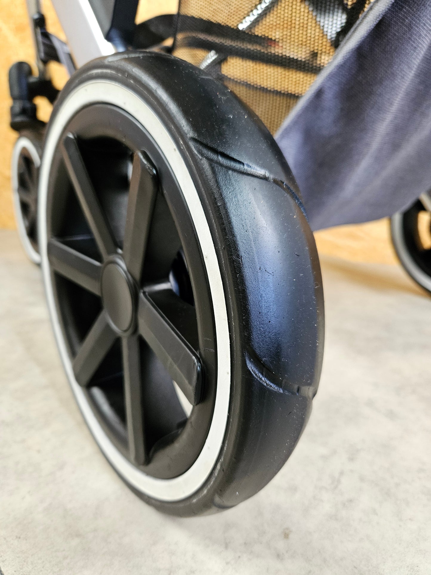 ABC Design - Salsa 4 Air Kombikinderwagen (Sportsitz und Babywanne) - Asphalt in gutem Zustand