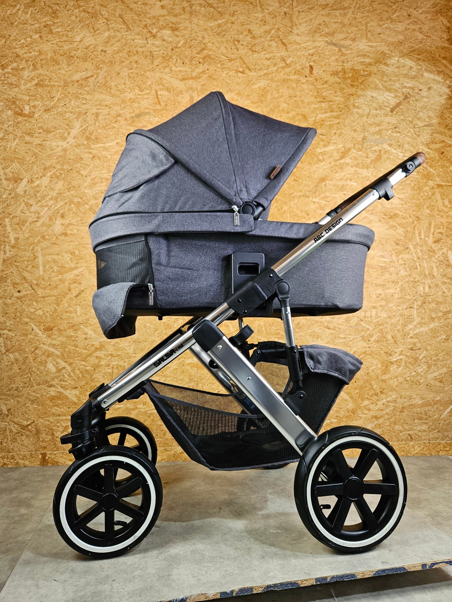 ABC Design - Salsa 4 Air Kombikinderwagen (Sportsitz und Babywanne) - Asphalt in sehr gutem Zustand
