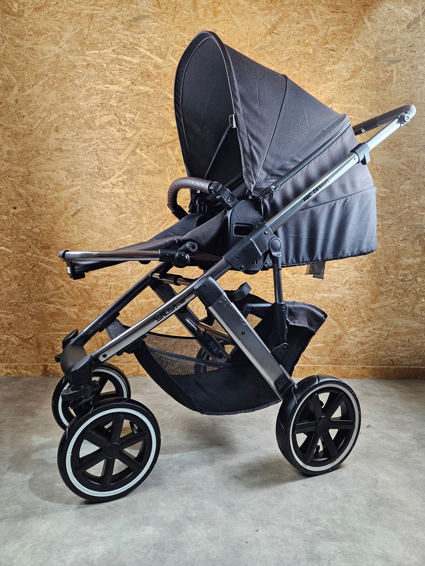 Abc Design - Salsa 4 Air Kombikinderwagen (sportsitz und Babywanne) Schwarz in Gutem Zustand Kinderwagen 6