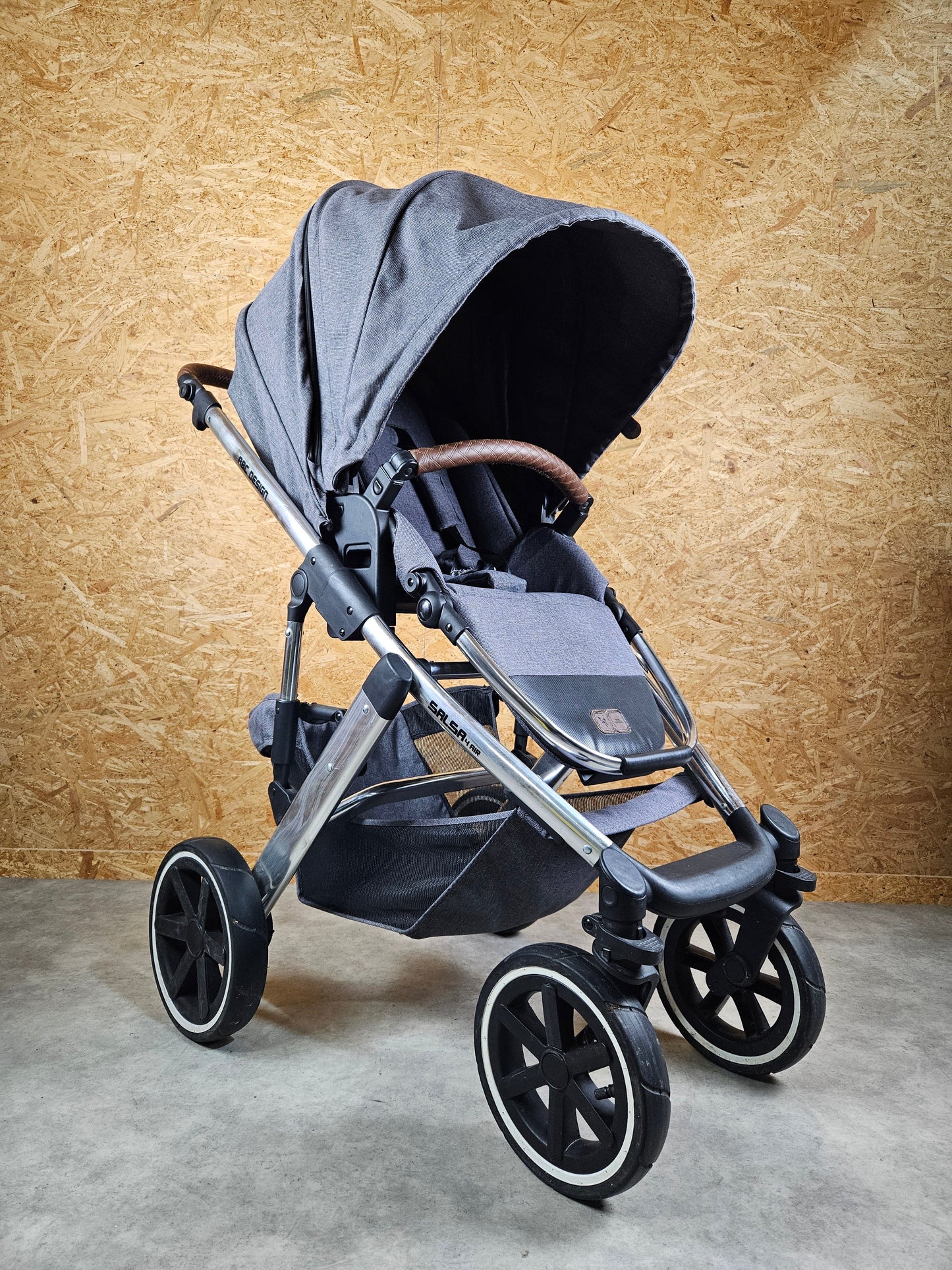 Abc Design - Salsa 4 Air Kombikinderwagen (sportsitz und Babywanne) Grau in Gutem Zustand Kinderwagen 3