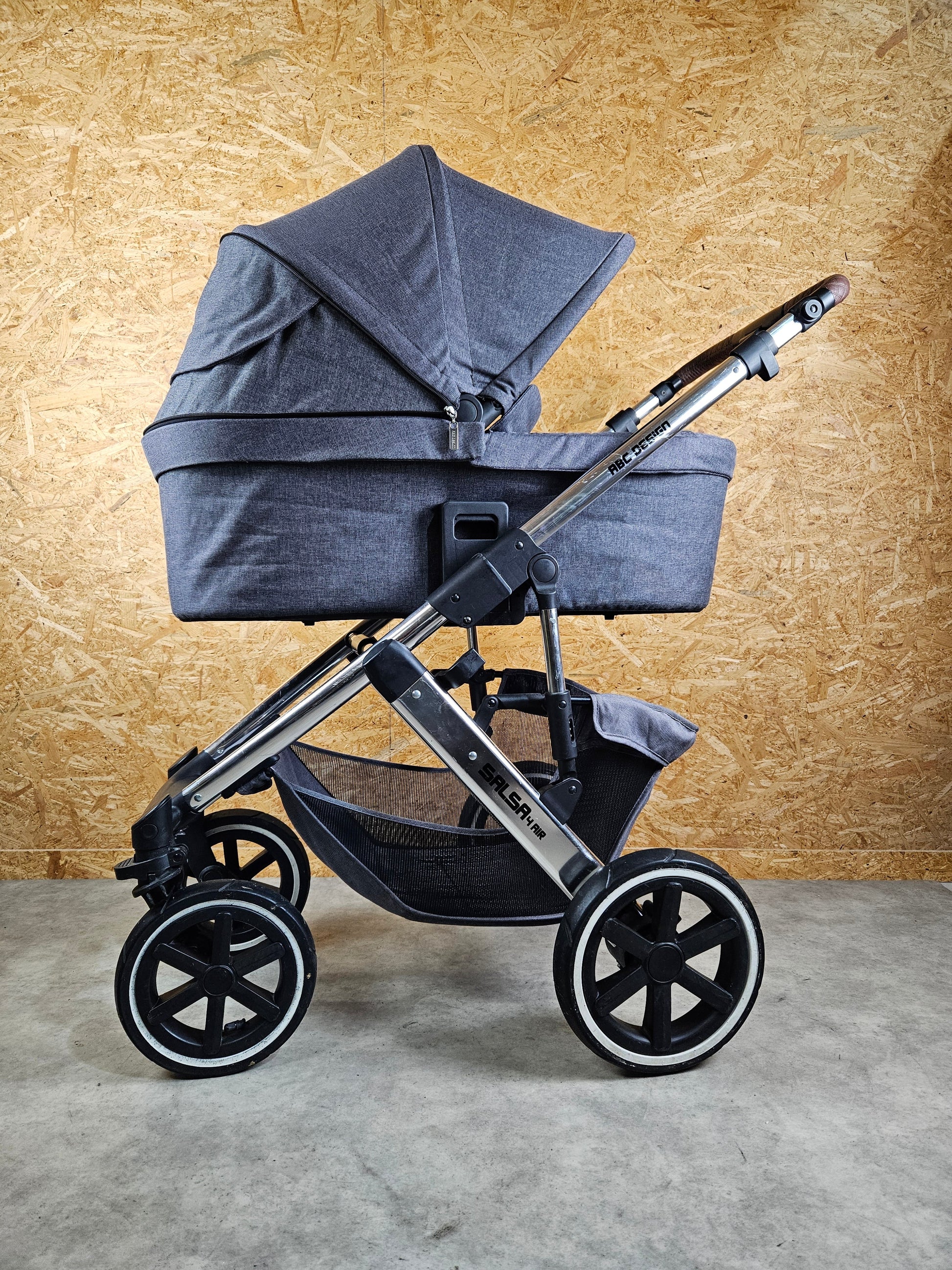 Abc Design - Salsa 4 Air Kombikinderwagen (sportsitz und Babywanne) Grau in Gutem Zustand Kinderwagen 9