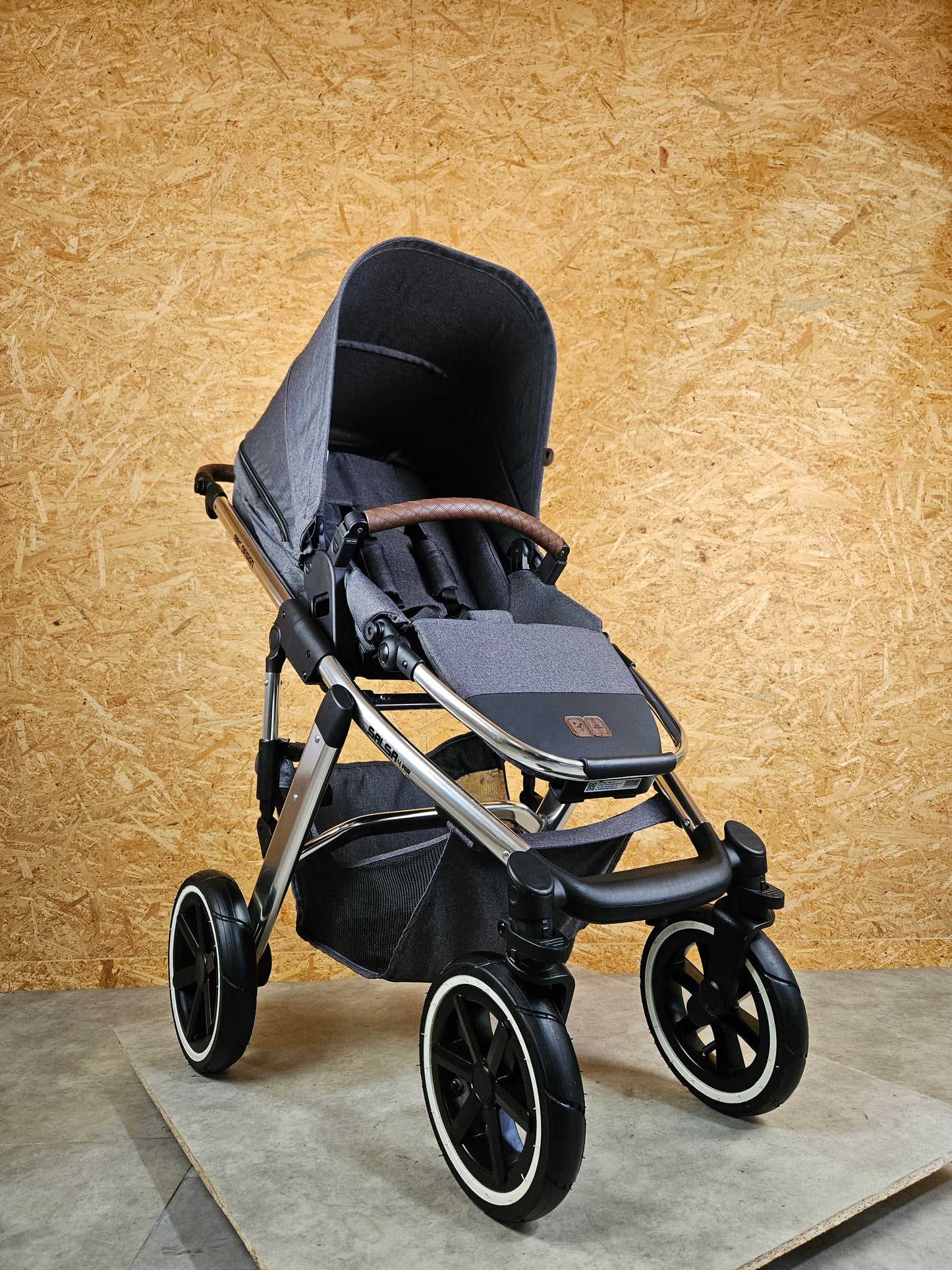 ABC Design - Salsa 4 Air Kombikinderwagen (Sportsitz und Babywanne) - Asphalt in sehr gutem Zustand