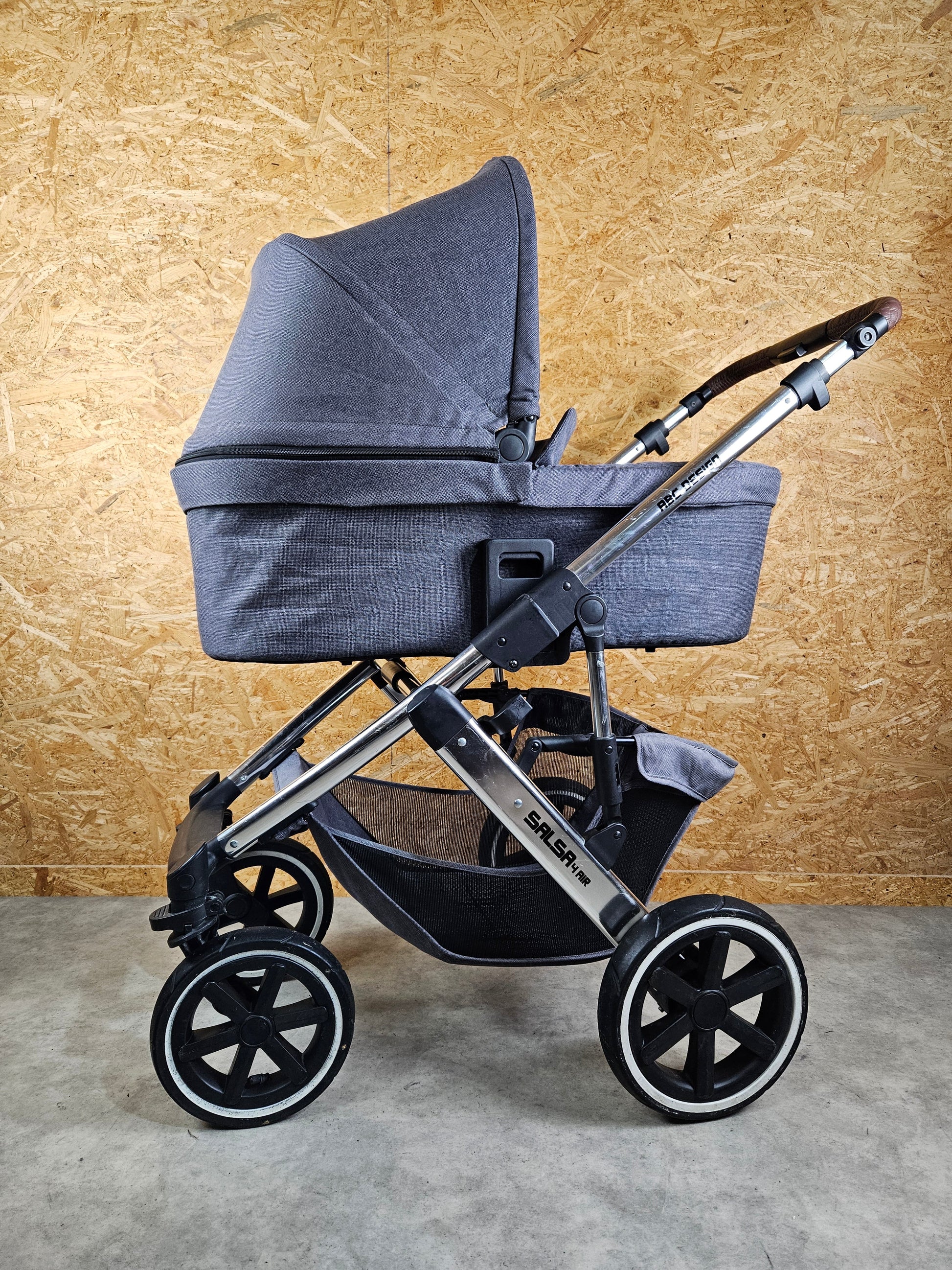 Abc Design - Salsa 4 Air Kombikinderwagen (sportsitz und Babywanne) Grau in Gutem Zustand Kinderwagen 12