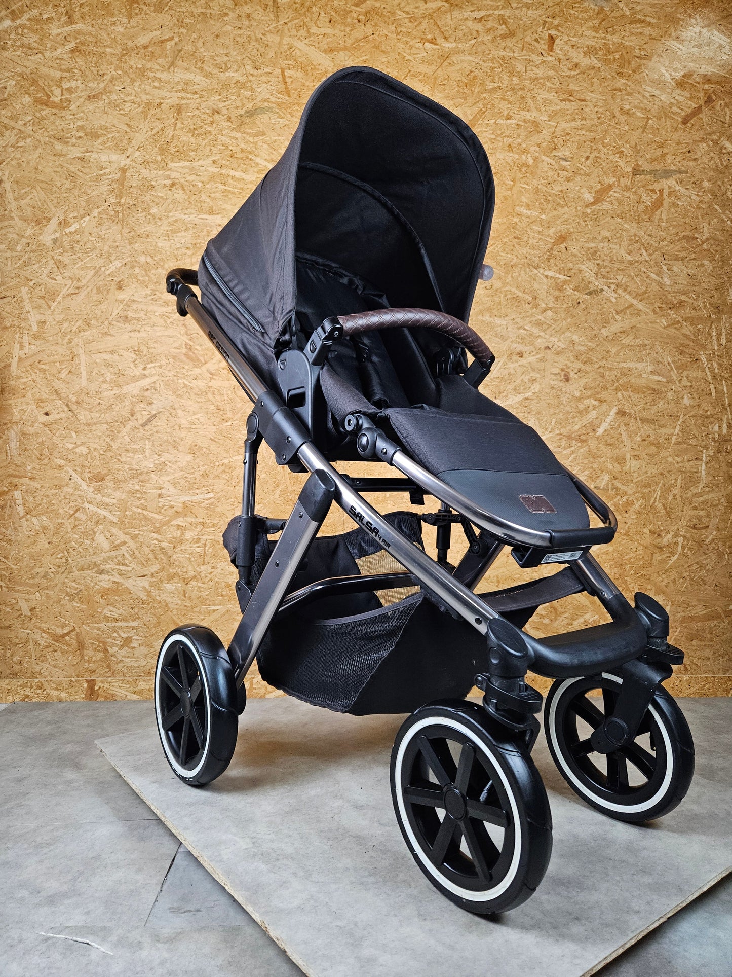 Abc Design - Salsa 4 Air Kombikinderwagen (sportsitz und Babywanne) Schwarz in sehr Gutem Zustand Kinderwagen 16