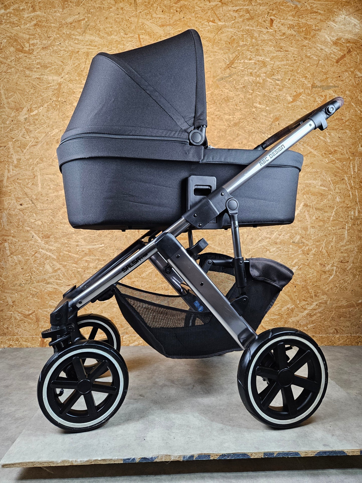 Abc Design - Salsa 4 Air Kombikinderwagen (sportsitz und Babywanne) Schwarz in sehr Gutem Zustand Kinderwagen 5
