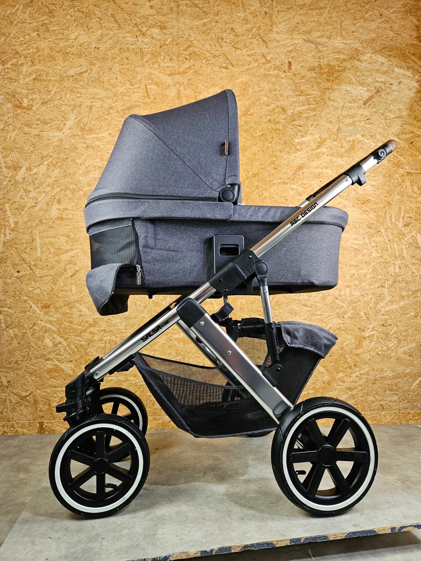 ABC Design - Salsa 4 Air Kombikinderwagen (Sportsitz und Babywanne) - Asphalt in sehr gutem Zustand