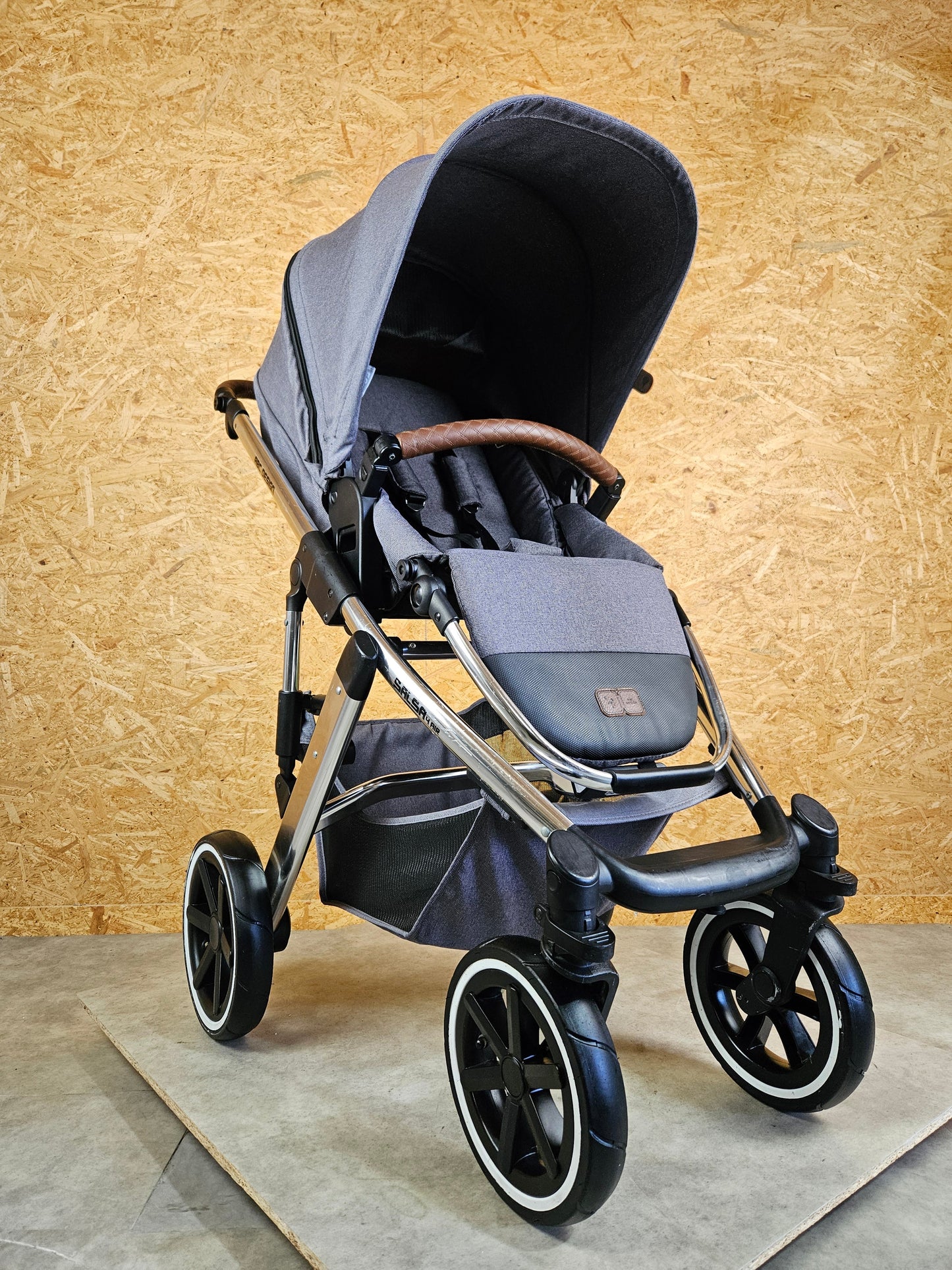 ABC Design - Salsa 4 Air Kombikinderwagen (Sportsitz und Babywanne) - Asphalt in gutem Zustand