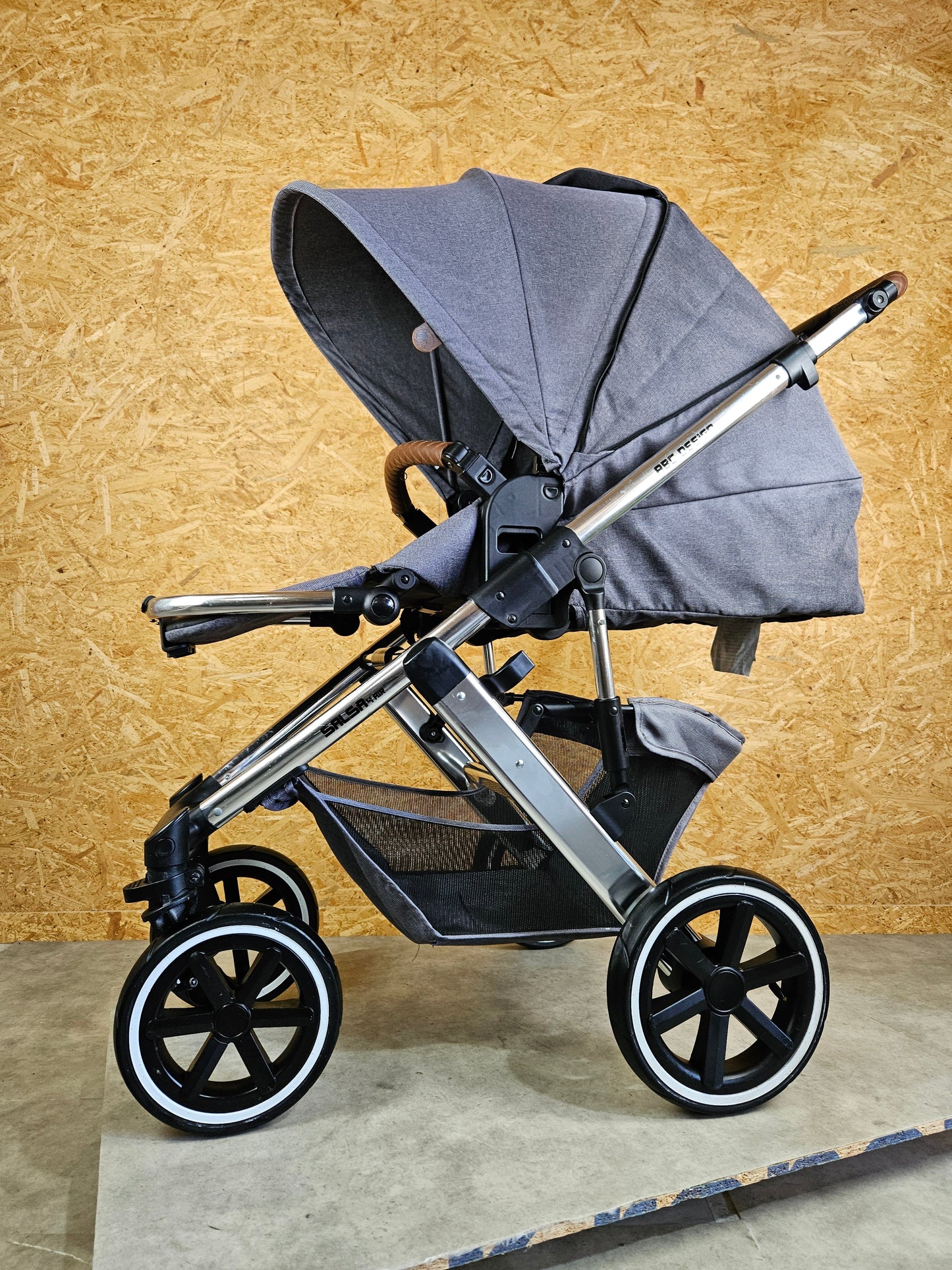 ABC Design - Salsa 4 Air Kombikinderwagen (Sportsitz und Babywanne) - Asphalt in gutem Zustand