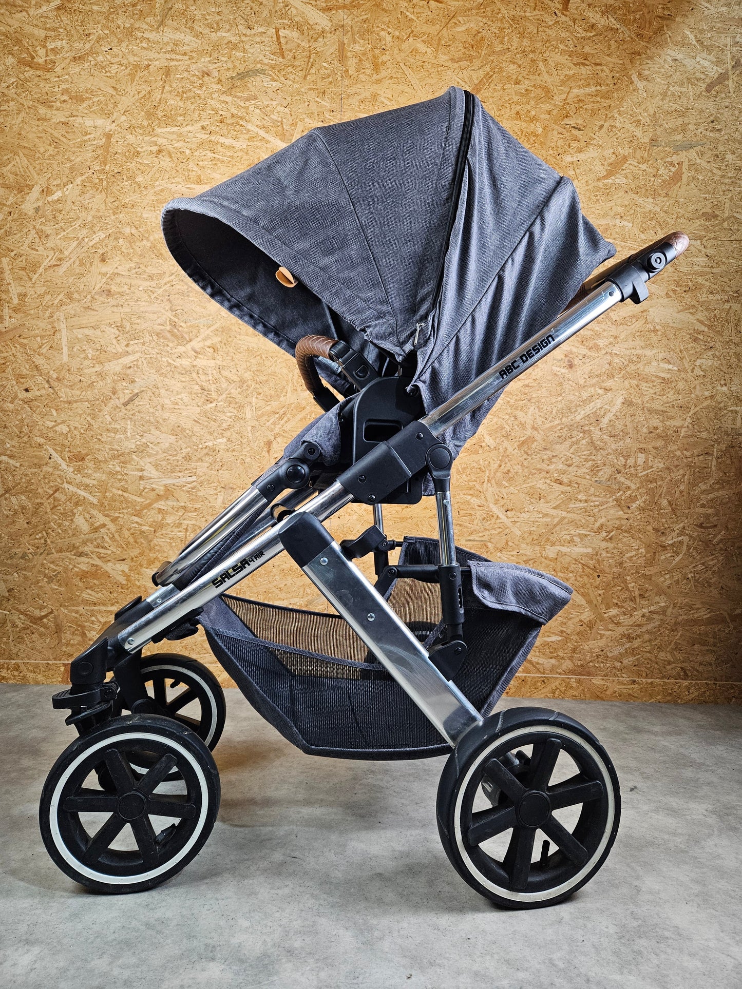 Abc Design - Salsa 4 Air Kombikinderwagen (sportsitz und Babywanne) Grau in Gutem Zustand Kinderwagen 6