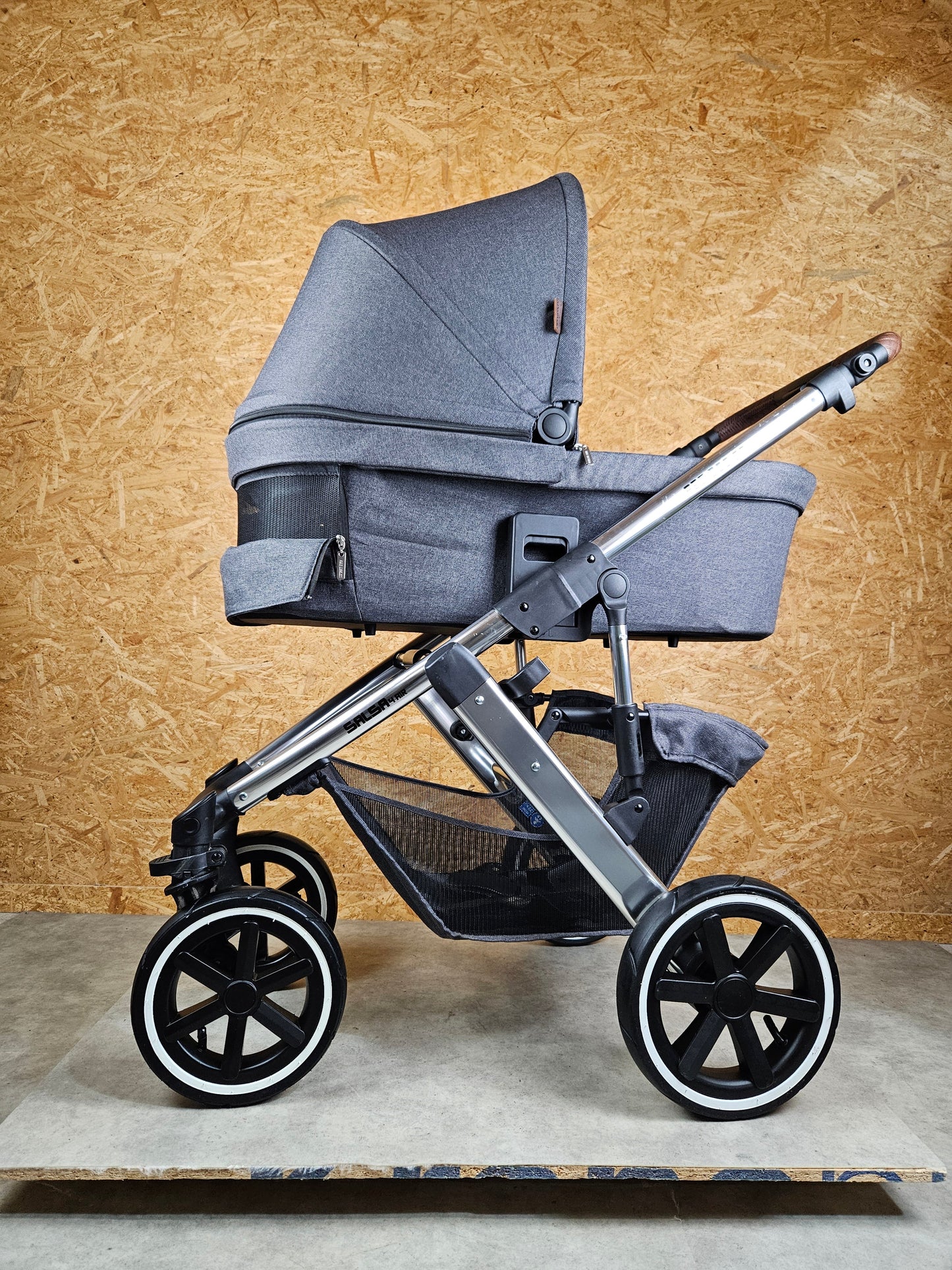 ABC Design - Salsa 4 Air Kombikinderwagen (Sportsitz und Babywanne mit Belüftung) - Asphalt in gutem Zustand