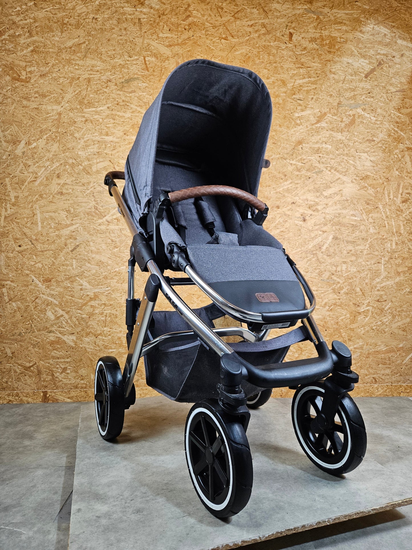ABC Design - Salsa 4 Air Kombikinderwagen (Sportsitz und Babywanne) inkl. Zubehör - Asphalt in gutem Zustand