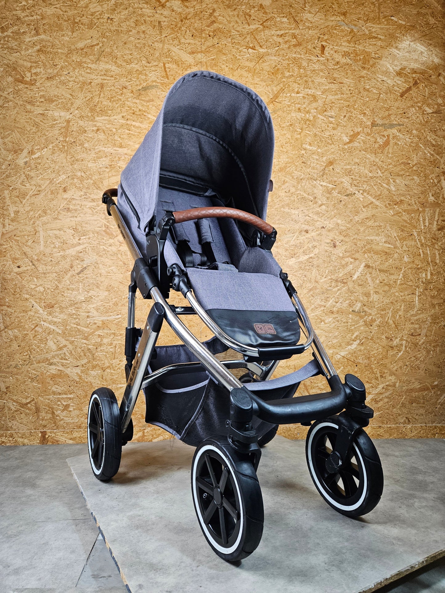 Abc Design - Salsa 4 Air Kombikinderwagen (sportsitz und Babywanne) - Asphalt in Gutem Zustand Kinderwagen