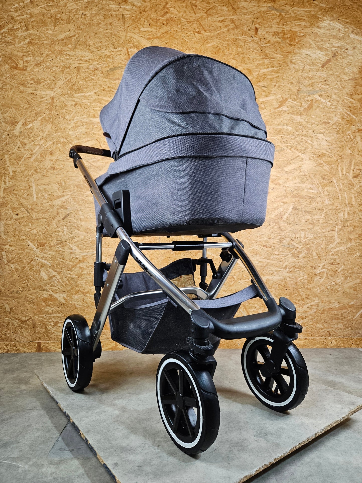 ABC Design - Salsa 4 Air Kombikinderwagen (Sportsitz und Babywanne) inkl. Zubehör - Asphalt in gutem Zustand