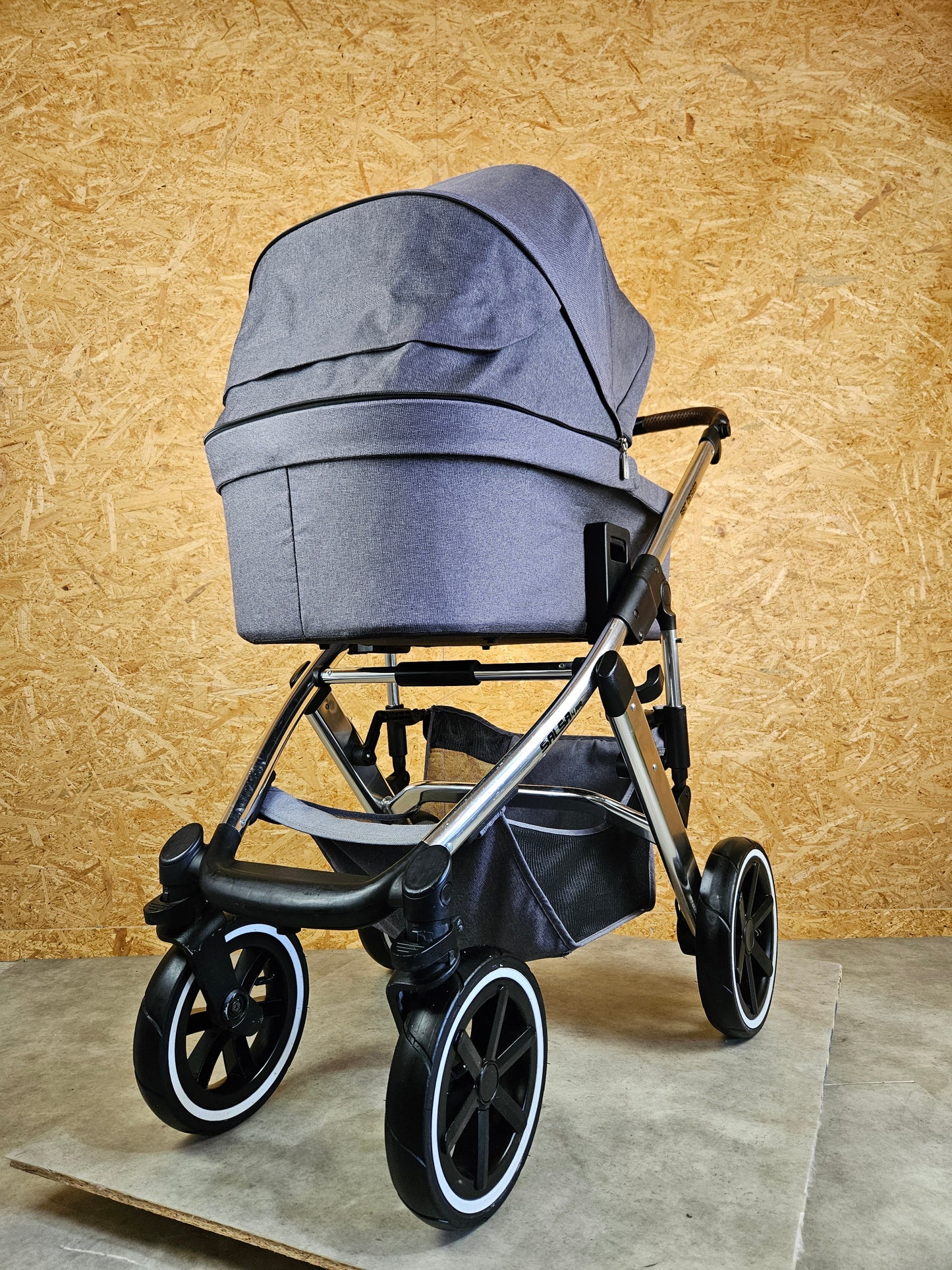 ABC Design - Salsa 4 Air Kombikinderwagen (Sportsitz und Babywanne) - Asphalt in gutem Zustand
