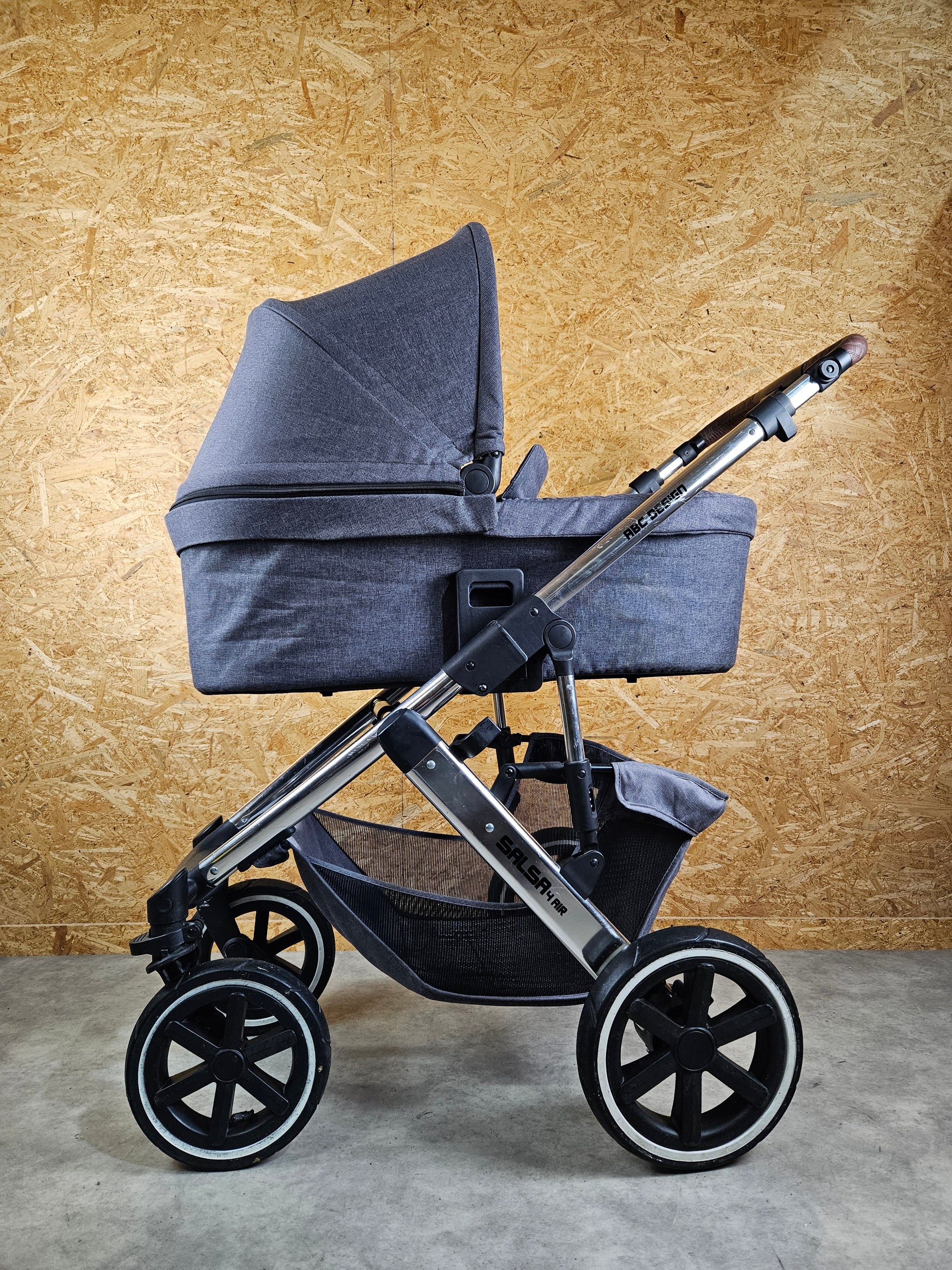 Abc Design - Salsa 4 Air Kombikinderwagen (sportsitz und Babywanne) Grau in Gutem Zustand Kinderwagen 10