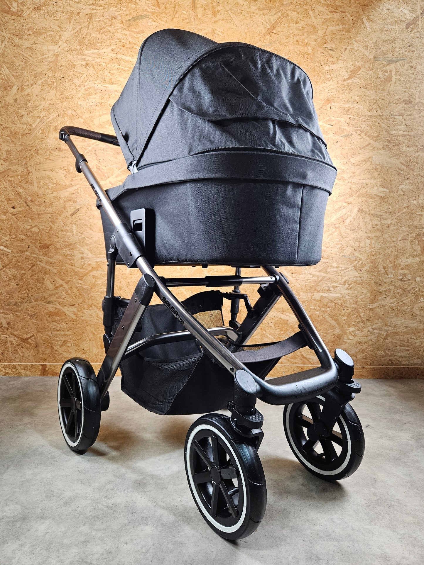 Abc Design - Salsa 4 Air Kombikinderwagen (sportsitz und Babywanne) Schwarz in Gutem Zustand Kinderwagen 10