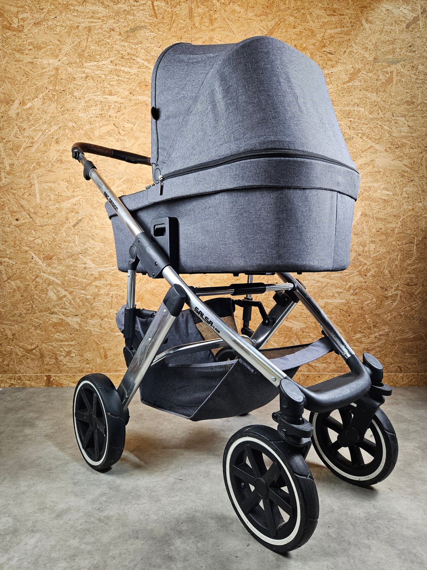 Abc Design - Salsa 4 Air Kombikinderwagen (sportsitz und Babywanne) Grau in Gutem Zustand Kinderwagen 11