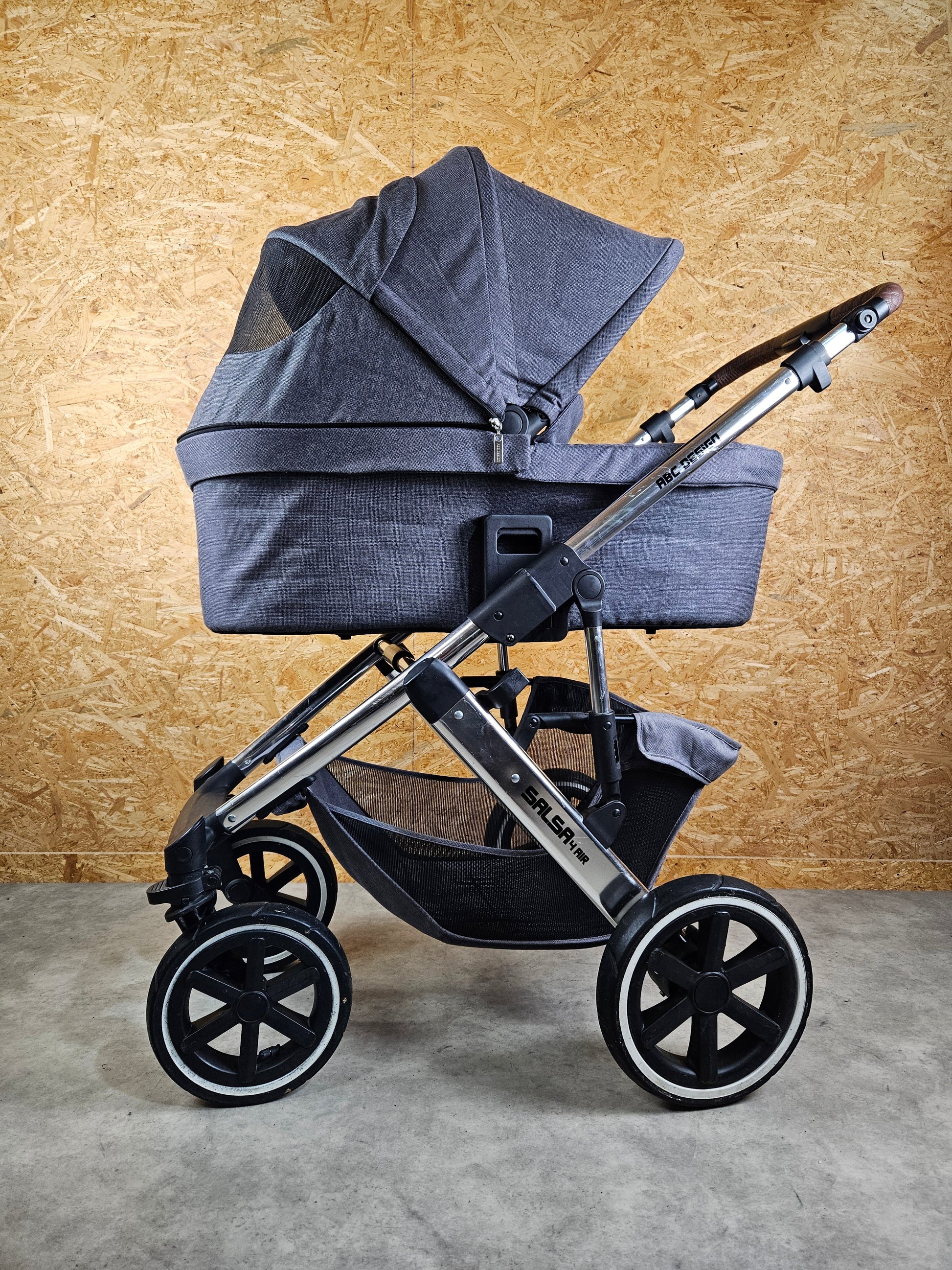 Abc Design - Salsa 4 Air Kombikinderwagen (sportsitz und Babywanne) Grau in Gutem Zustand Kinderwagen 8
