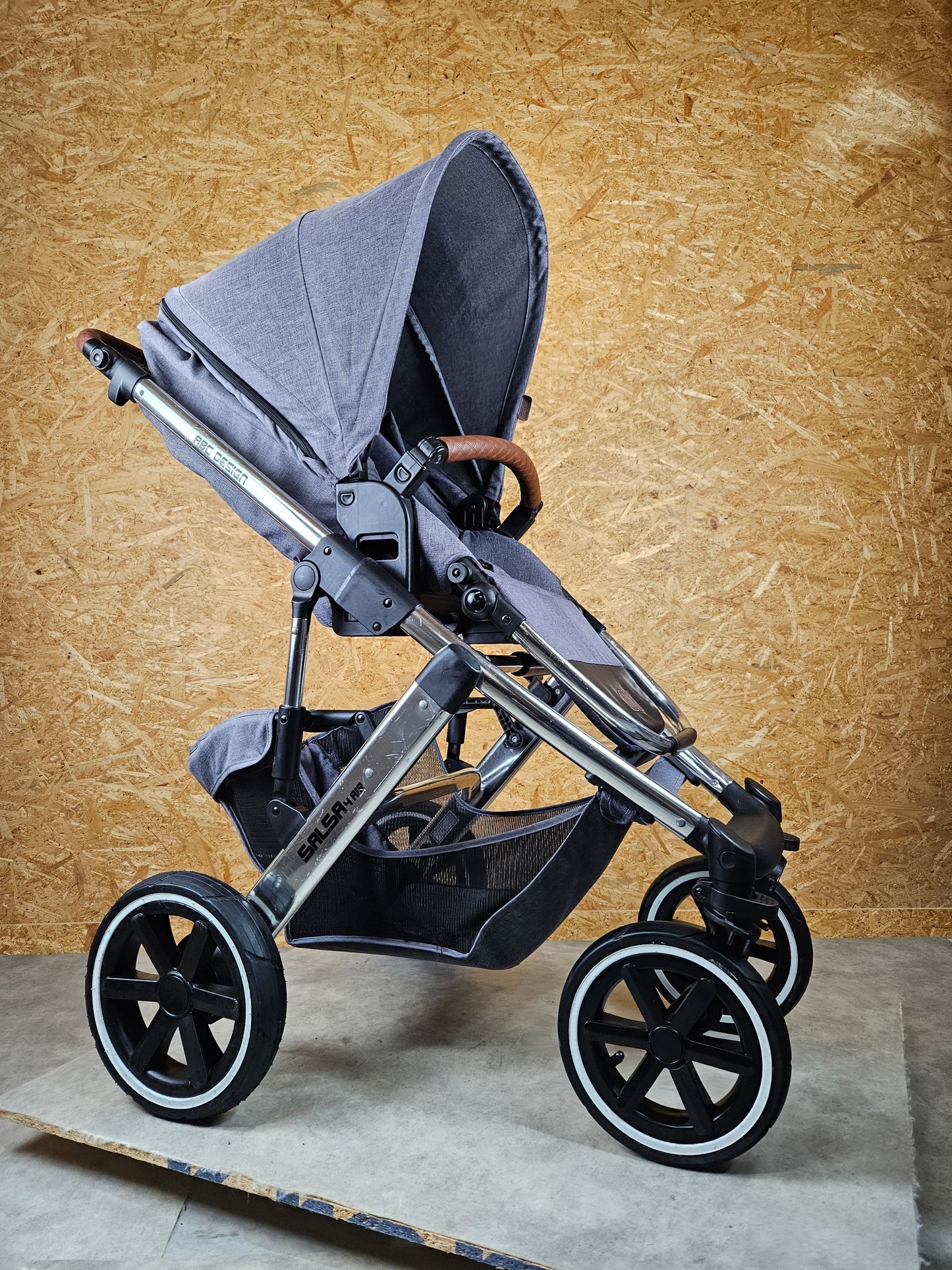 Abc Design - Salsa 4 Air Kombikinderwagen (sportsitz und Babywanne) - Asphalt in Gutem Zustand Kinderwagen 10