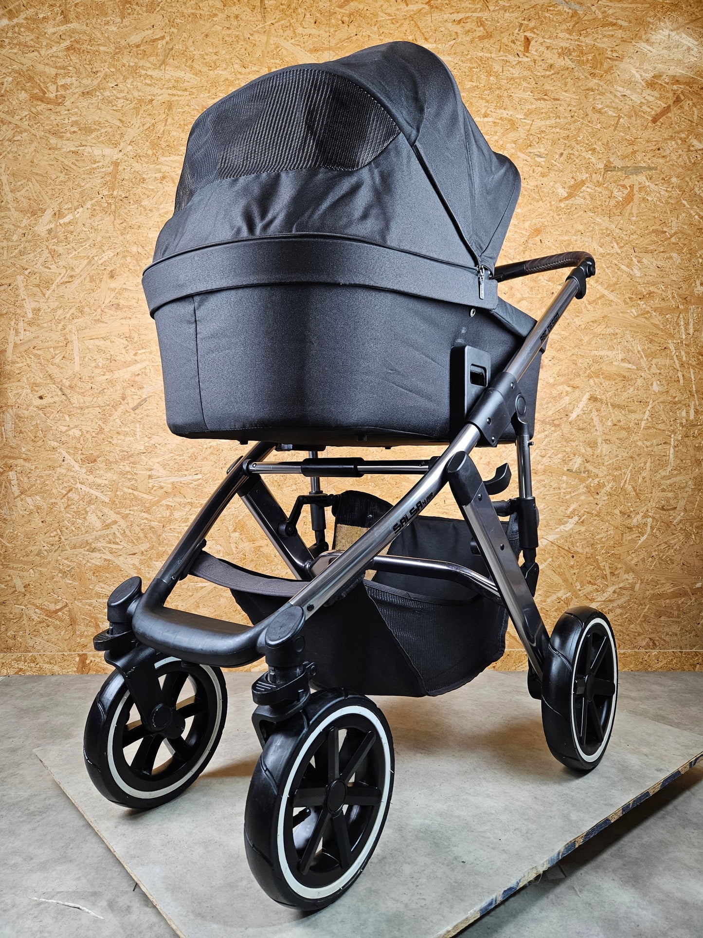 Abc Design - Salsa 4 Air Kombikinderwagen (sportsitz und Babywanne) Schwarz in sehr Gutem Zustand Kinderwagen 3