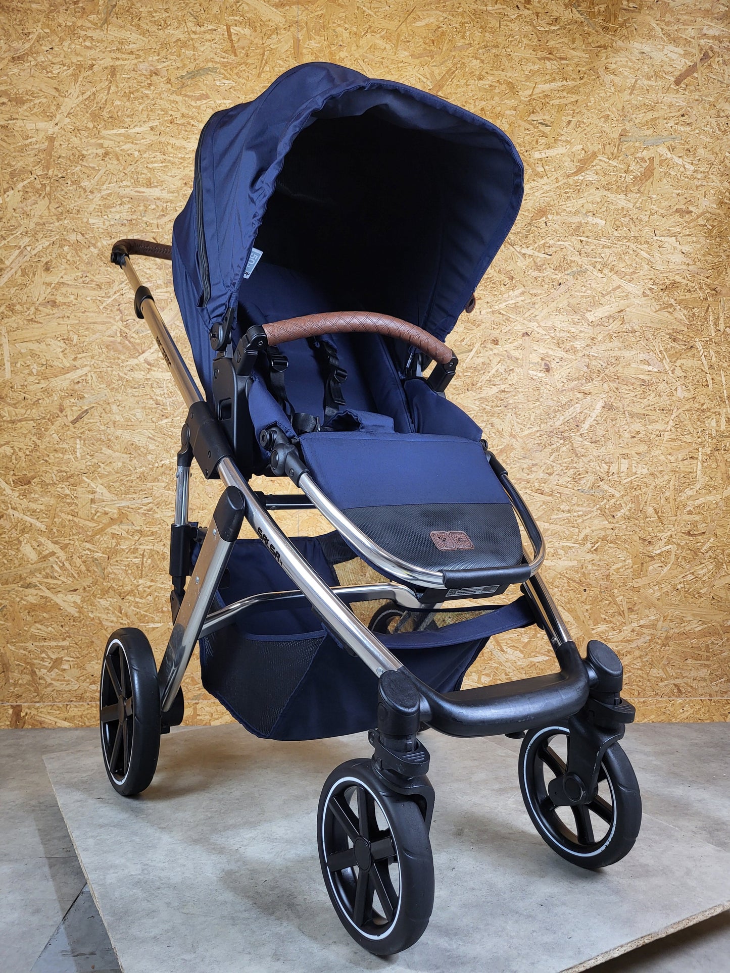 ABC-Design - Salsa 4 Kombikinderwagen (Sportsitz und Babywanne mit Fußsack und Wickeltasche) - Blau in gutem Zustand