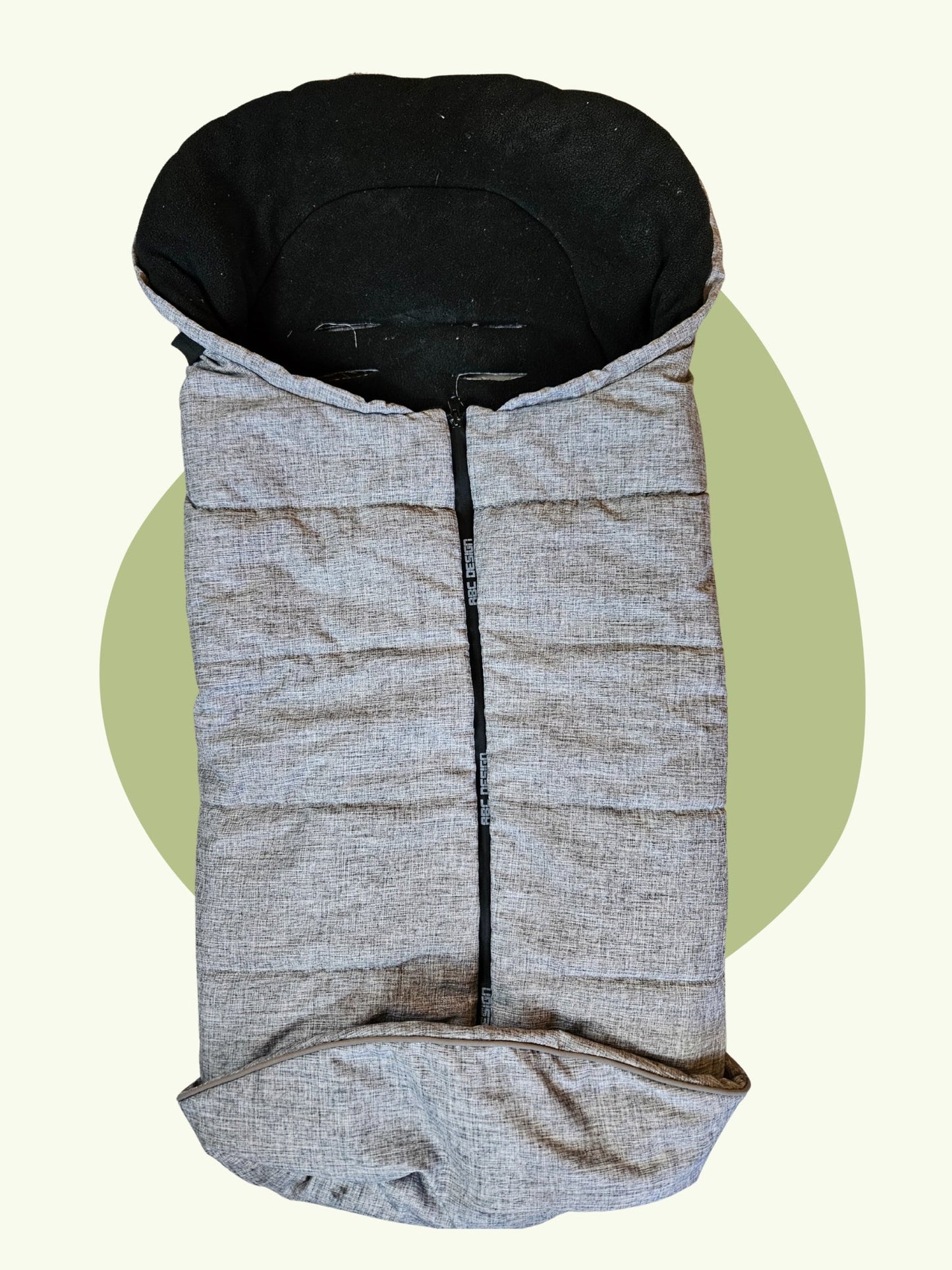 ABC Design - Salsa 4 Kombikinderwagen (Sportsitz und Liegewanne) mit Fußsack - Grau in gutem Zustand