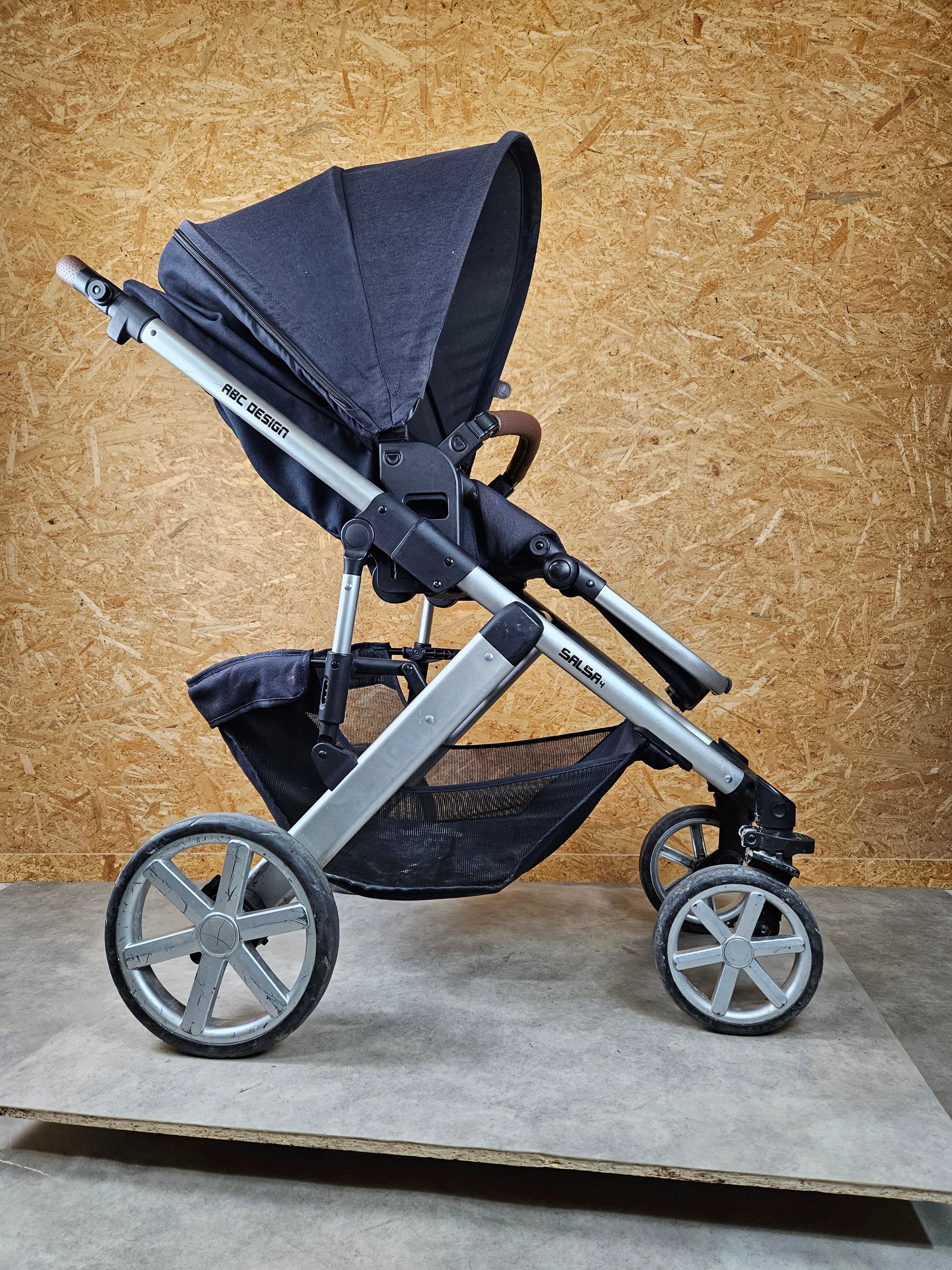 Abc Design - Salsa 4 Kombikinderwagen (sportsiz und Babywanne) - Blau - in Gutem Zustand Kinderwagen 3