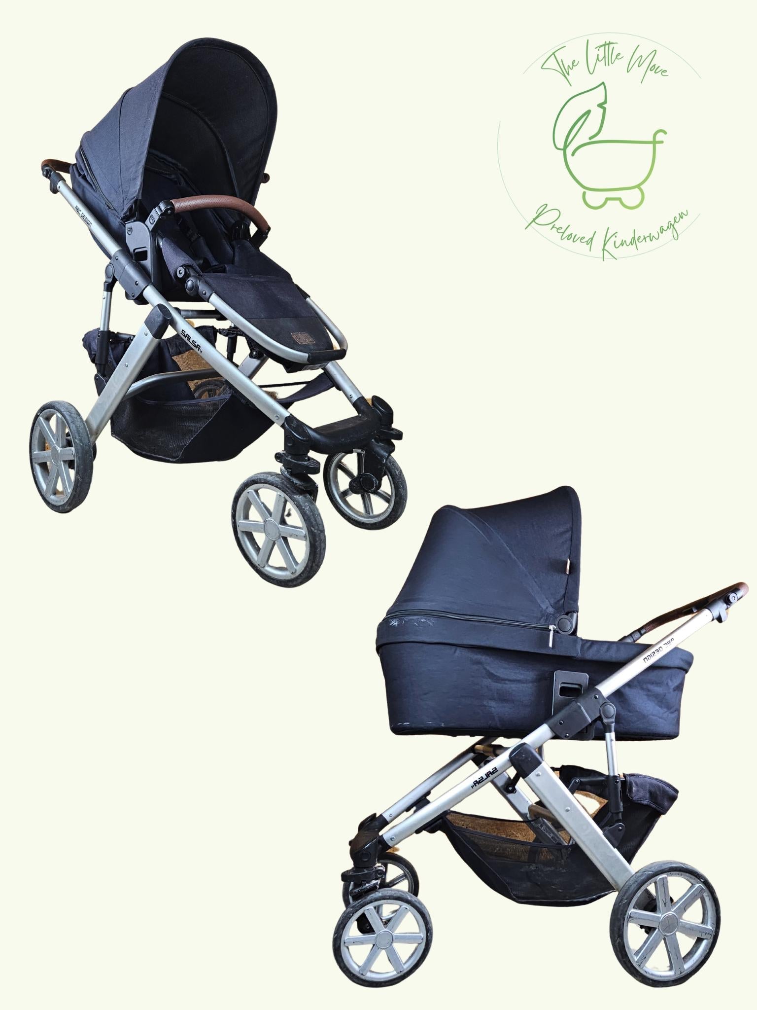 Abc Design - Salsa 4 Kombikinderwagen (sportsiz und Babywanne) - Blau - in Gutem Zustand Kinderwagen 1