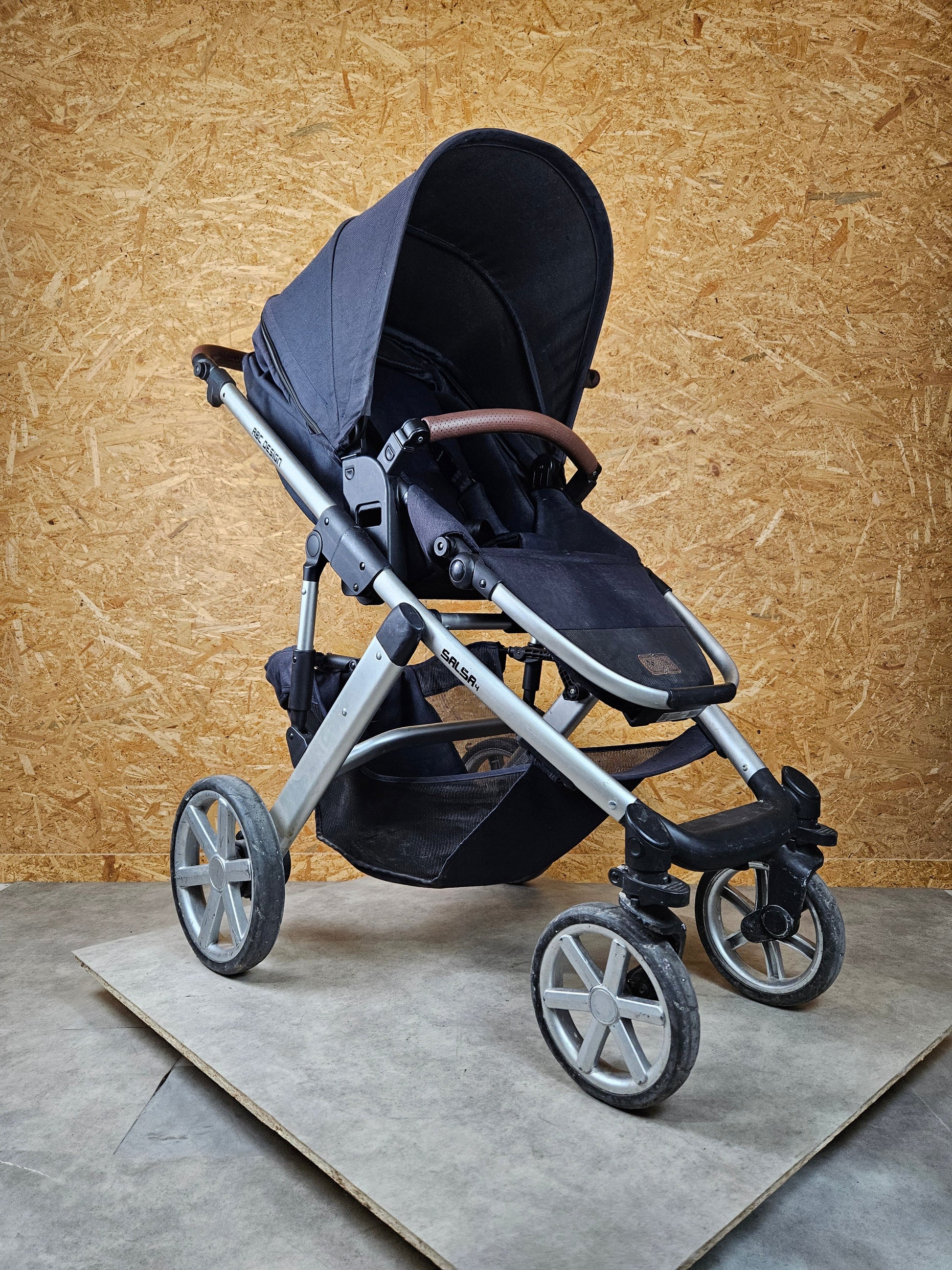 Abc Design - Salsa 4 Kombikinderwagen (sportsiz und Babywanne) - Blau - in Gutem Zustand Kinderwagen 5