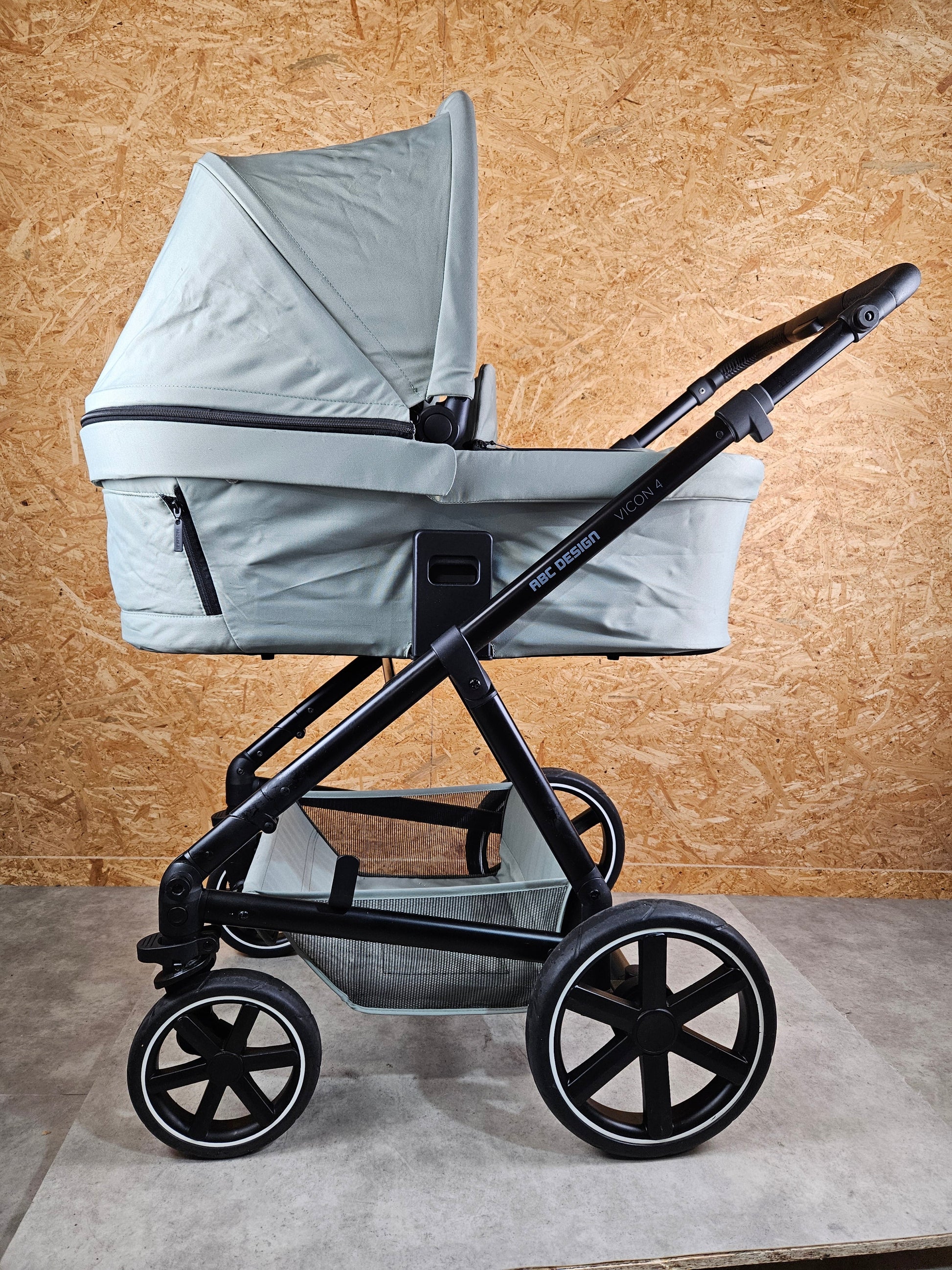 Abc Design - Vicon 4 Kombikinderwagen (sportsitz und Babywanne) - Grün in Gutem Zustand / Gut Kinderwagen 14
