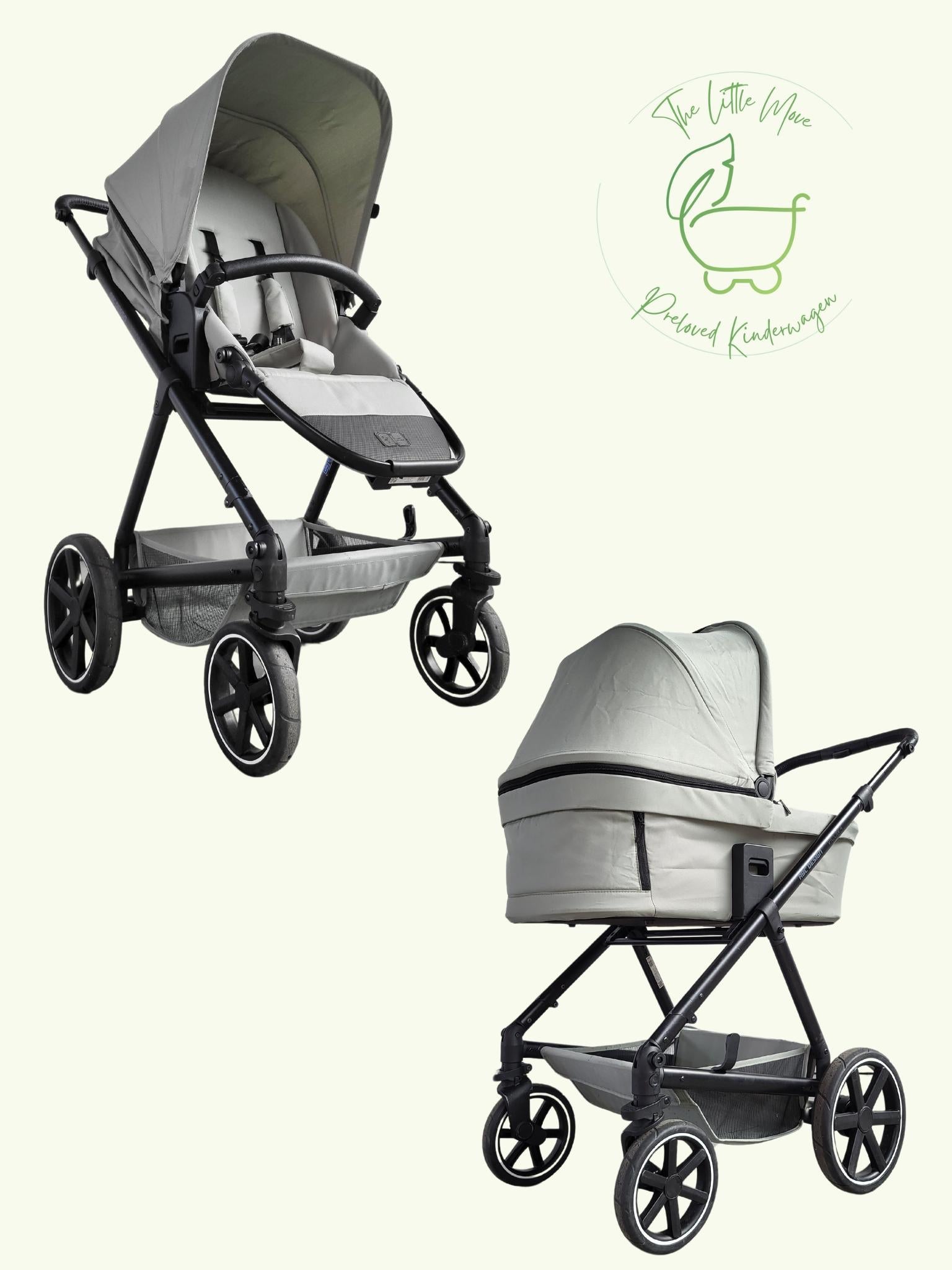 Abc Design - Vicon 4 Kombikinderwagen (sportsitz und Babywanne) - Grüne in Gutem Zustand / Gut Kinderwagen 1