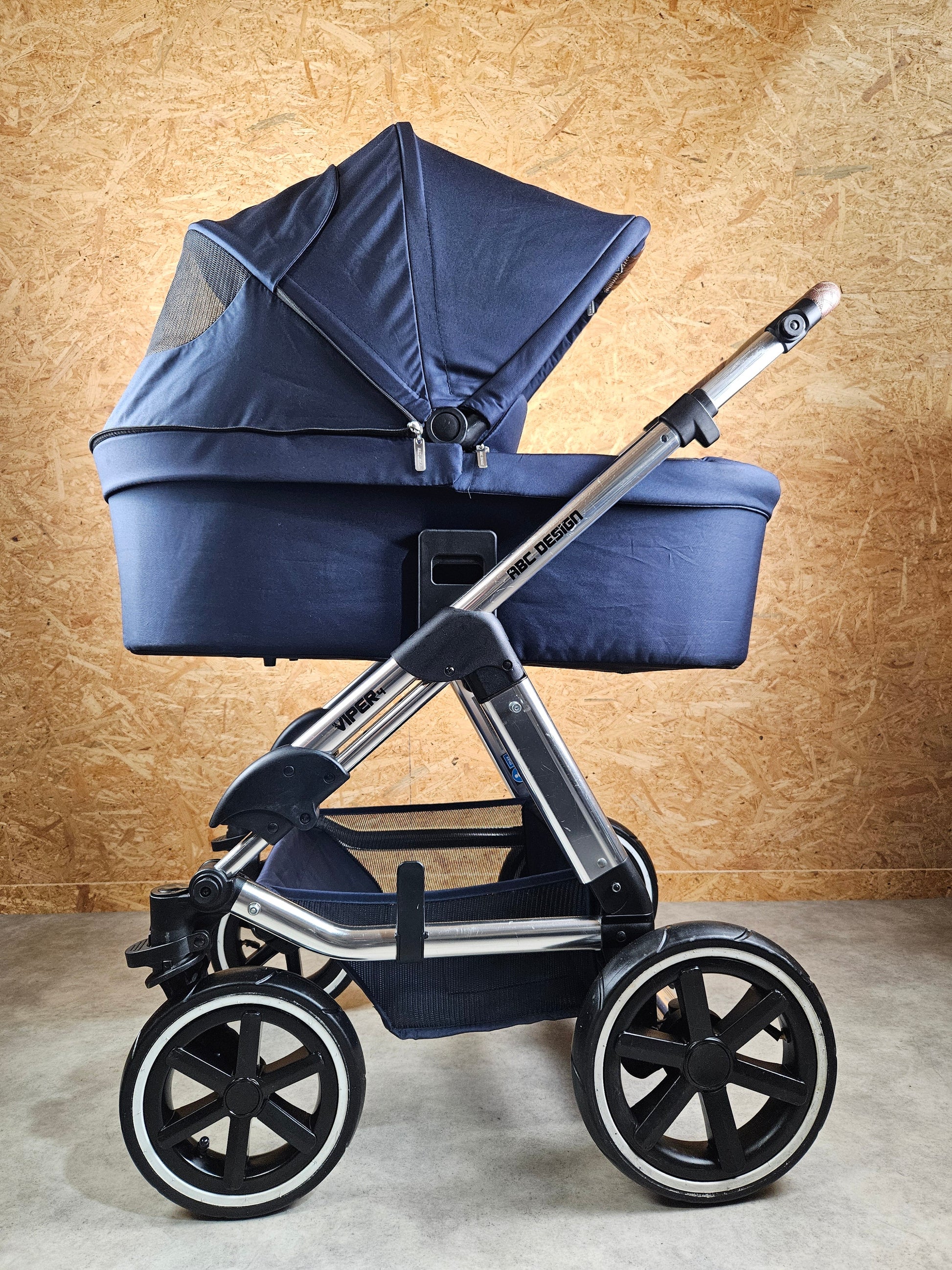 Abc Design - Viper 4 Kombikinderwagen (sportsitz und Liegewanne) - Blau in Gutem Zustand Kinderwagen 10
