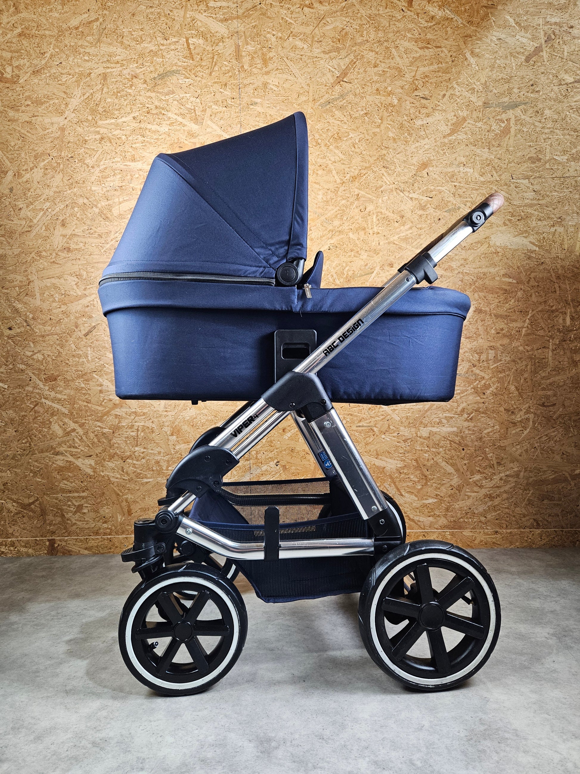 Abc Design - Viper 4 Kombikinderwagen (sportsitz und Liegewanne) - Blau in Gutem Zustand Kinderwagen 7