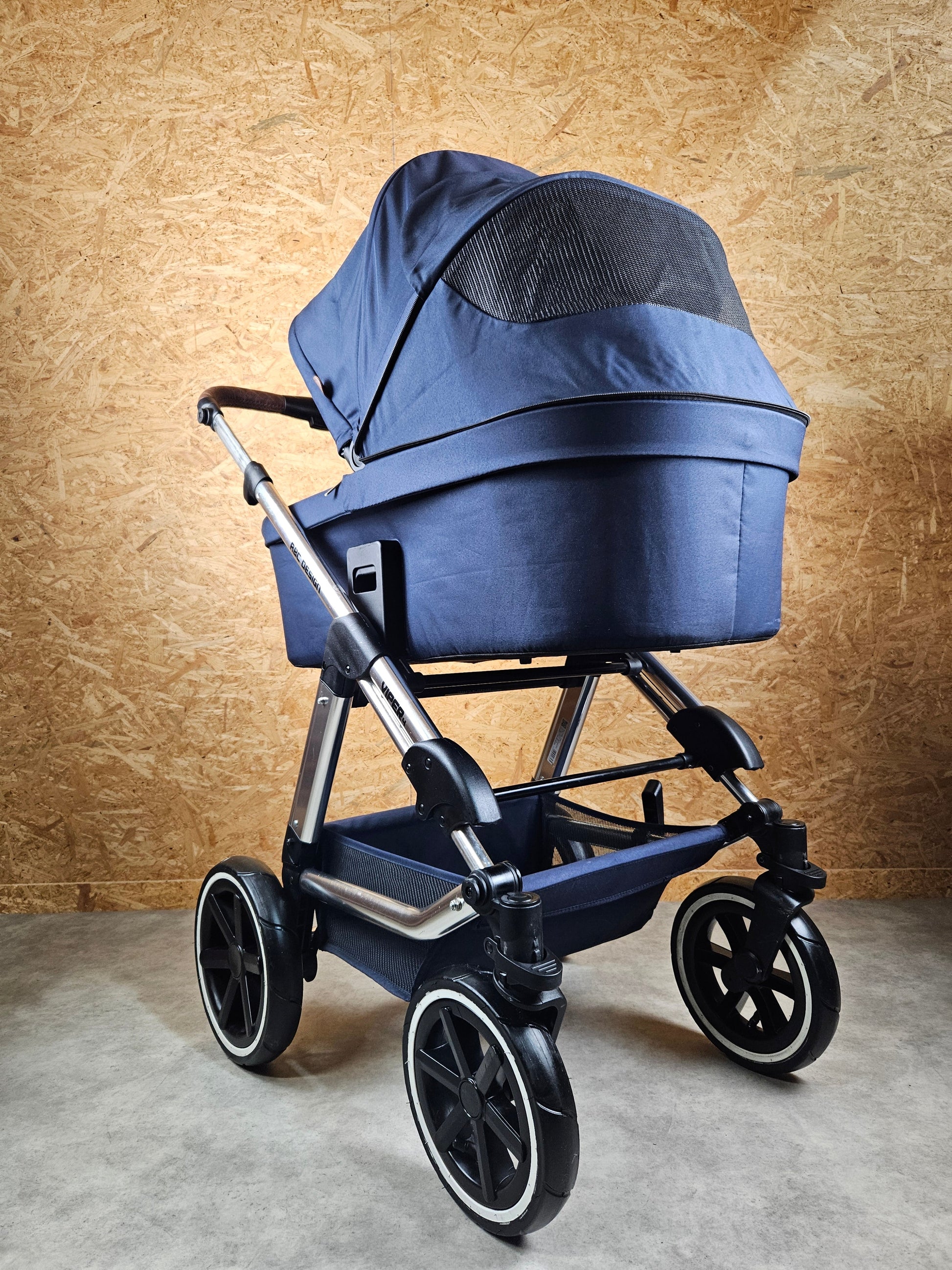 Abc Design - Viper 4 Kombikinderwagen (sportsitz und Liegewanne) - Blau in Gutem Zustand Kinderwagen 6