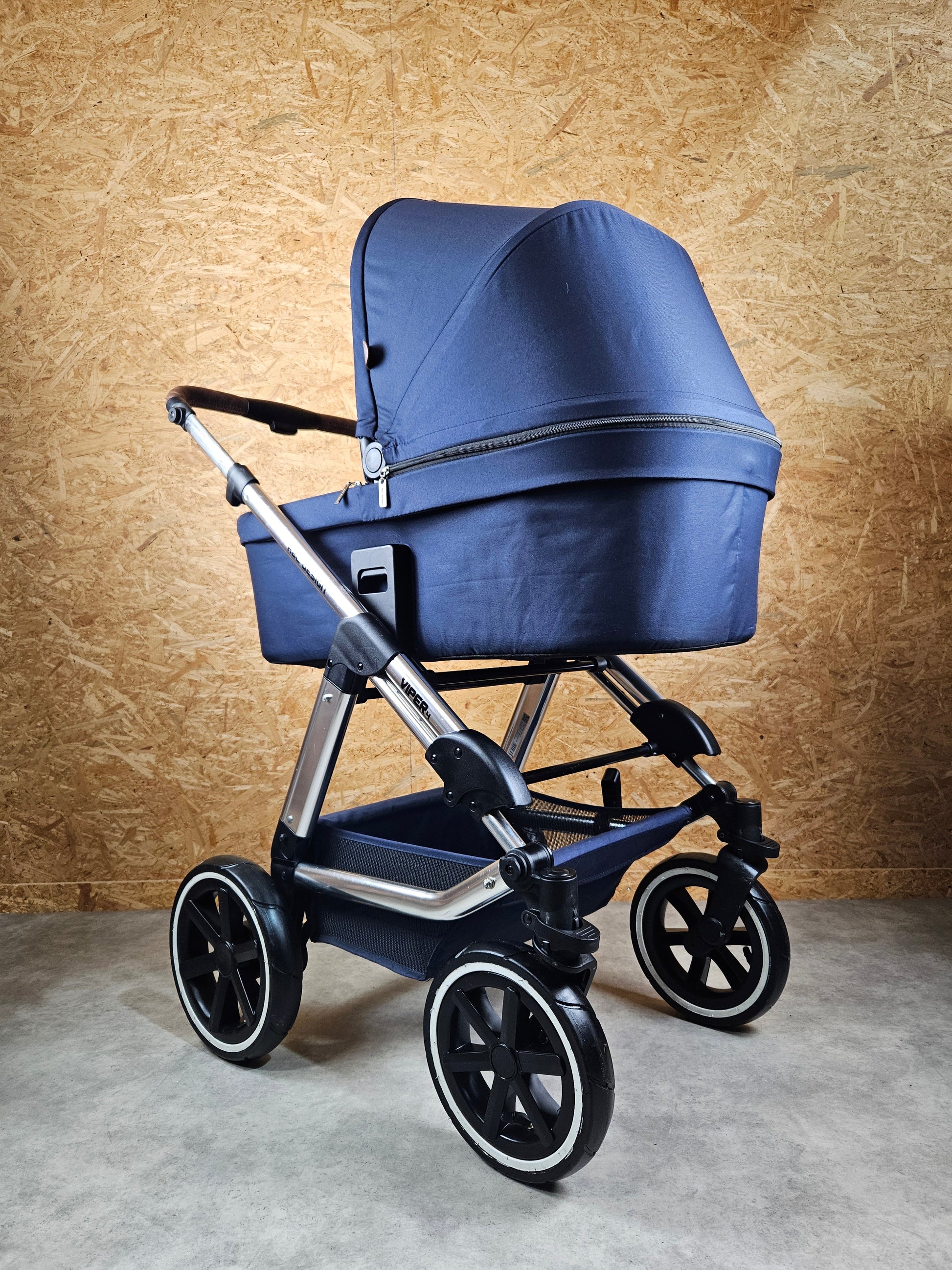 Abc Design - Viper 4 Kombikinderwagen (sportsitz und Liegewanne) - Blau in Gutem Zustand Kinderwagen